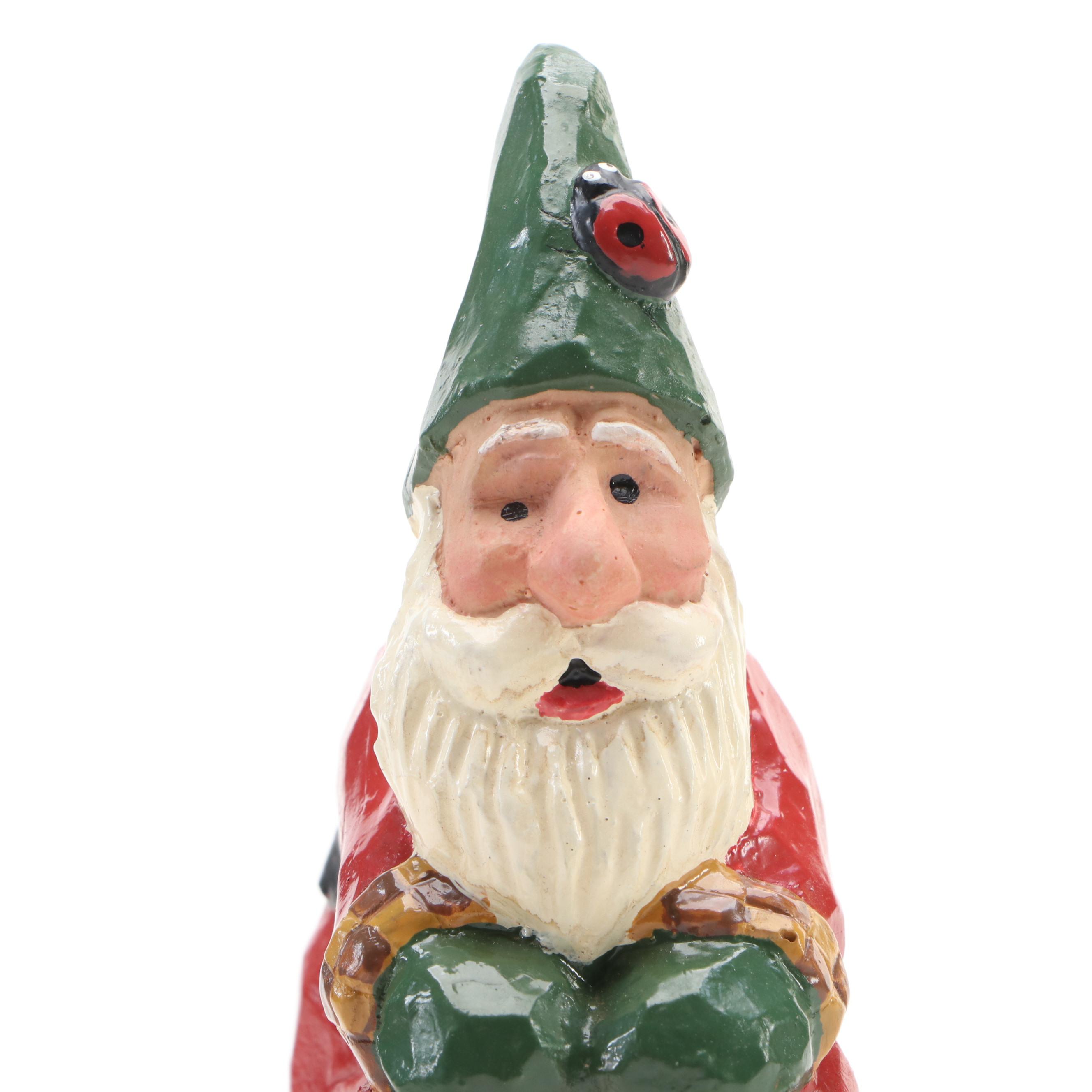 House of Hatten Inc. Susan M Smith Composite Santa on Turtle Figurine