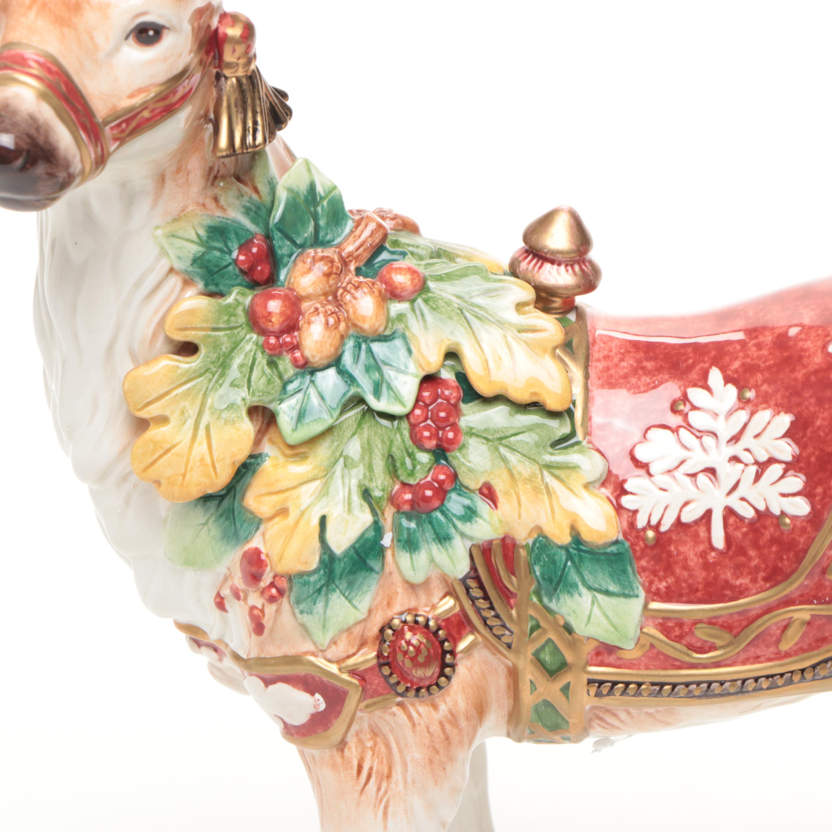 Fitz & Floyd "Holiday Solstice" Reindeer