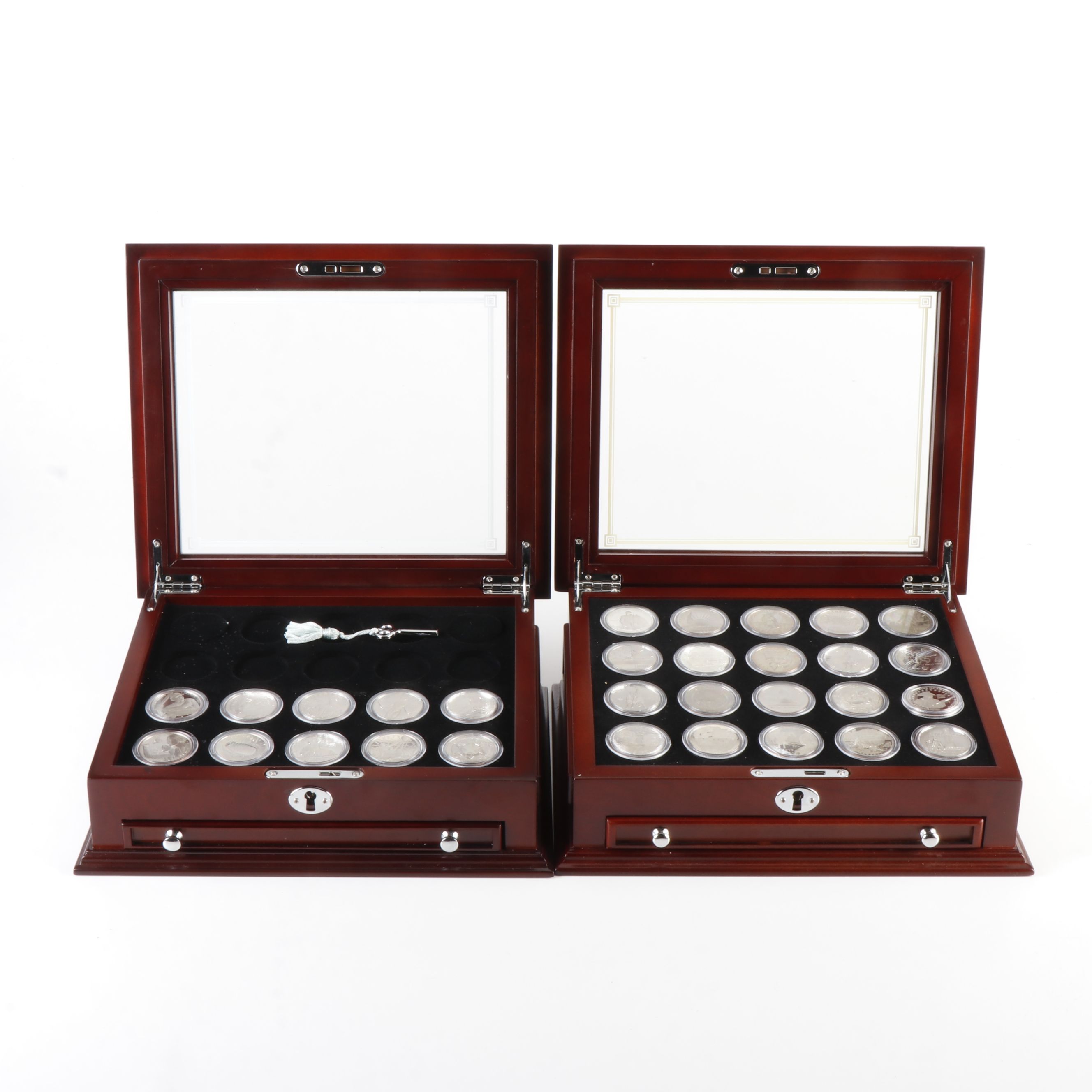 Collection of 30 Different Modern U.S. Commemorative Copper-Nickel Half Dollars