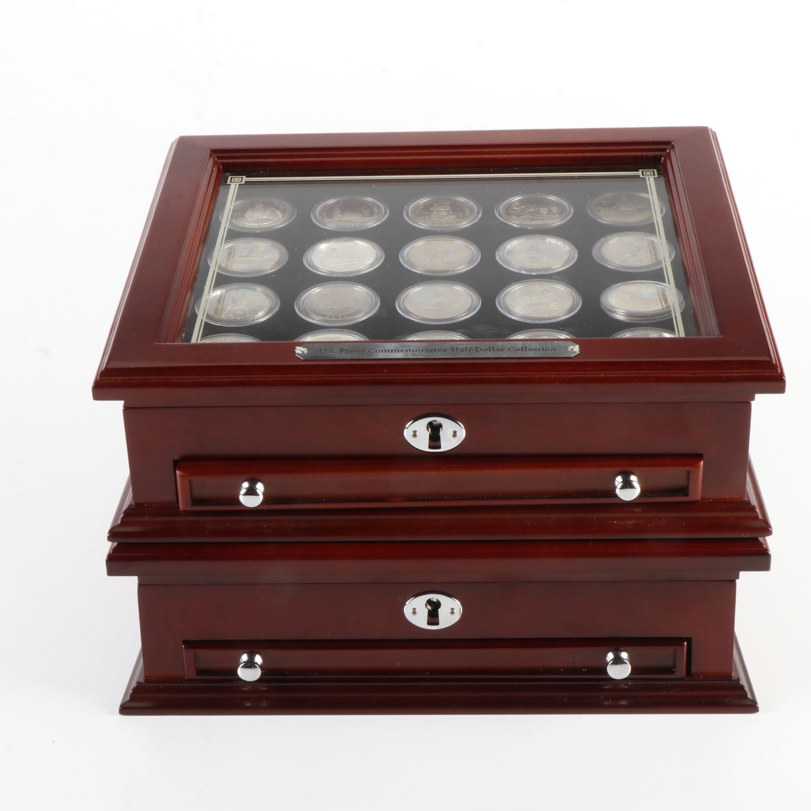 Collection of 30 Different Modern U.S. Commemorative Copper-Nickel Half Dollars