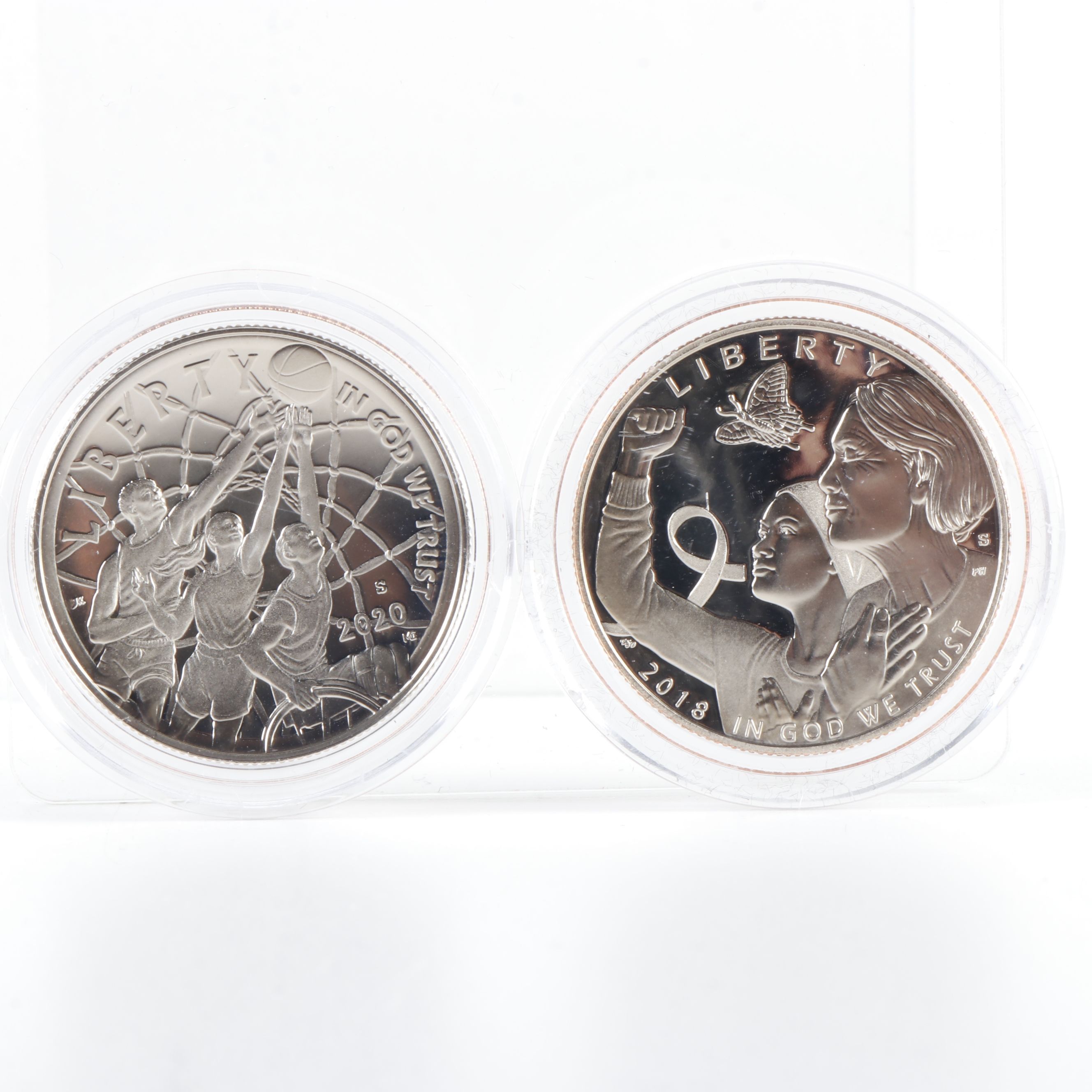 Collection of 30 Different Modern U.S. Commemorative Copper-Nickel Half Dollars