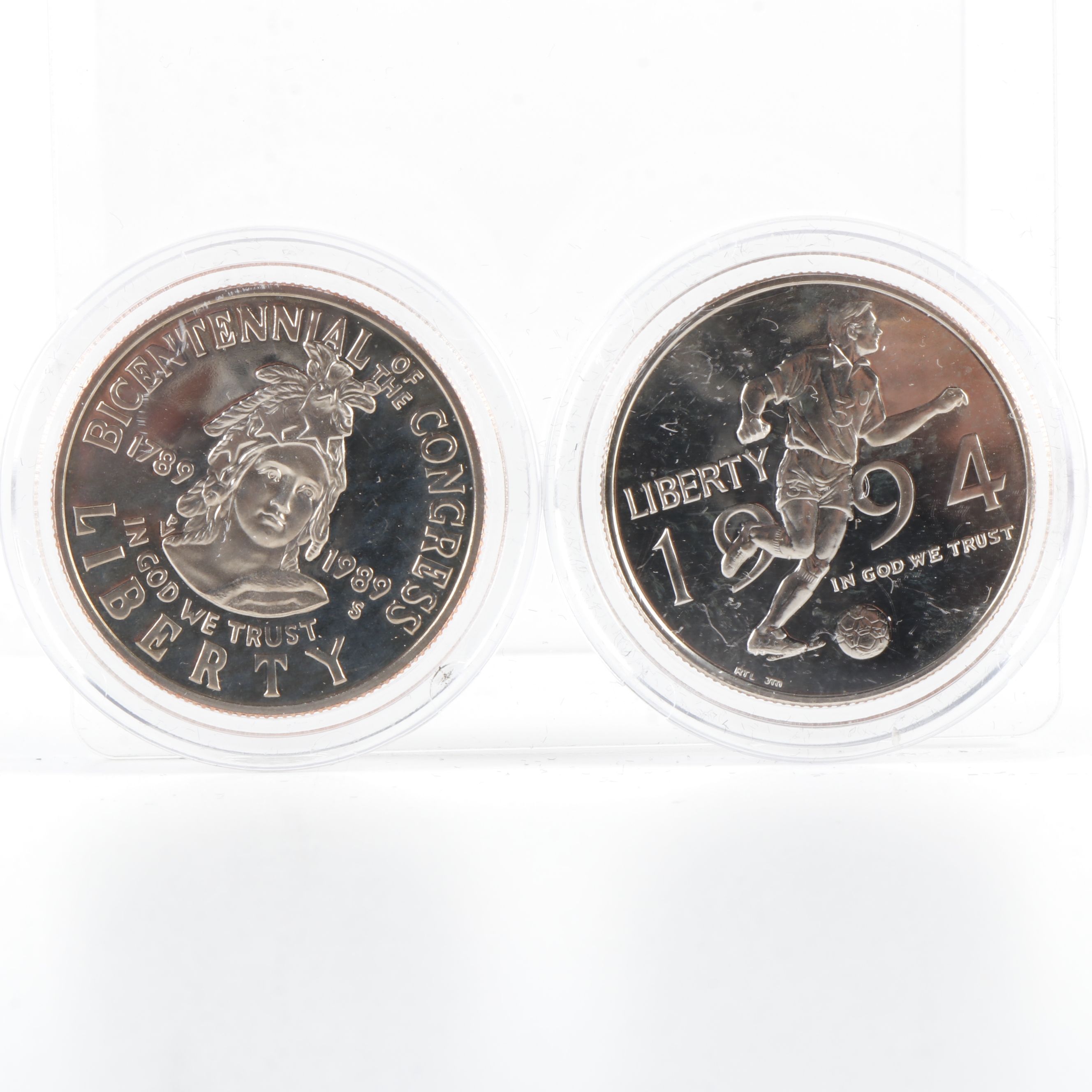 Collection of 30 Different Modern U.S. Commemorative Copper-Nickel Half Dollars