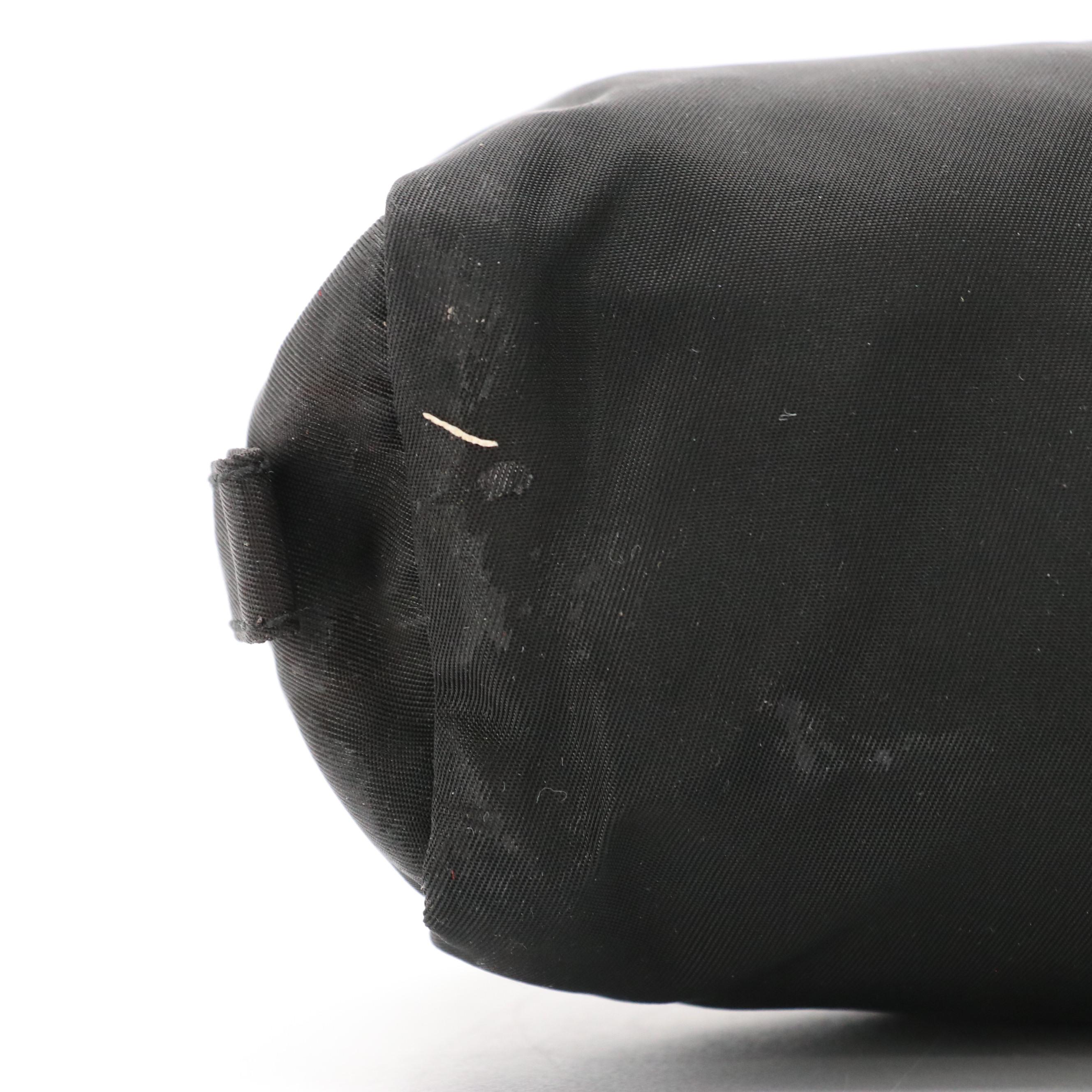 Prada Black Tessuto Nylon Zip Pouch