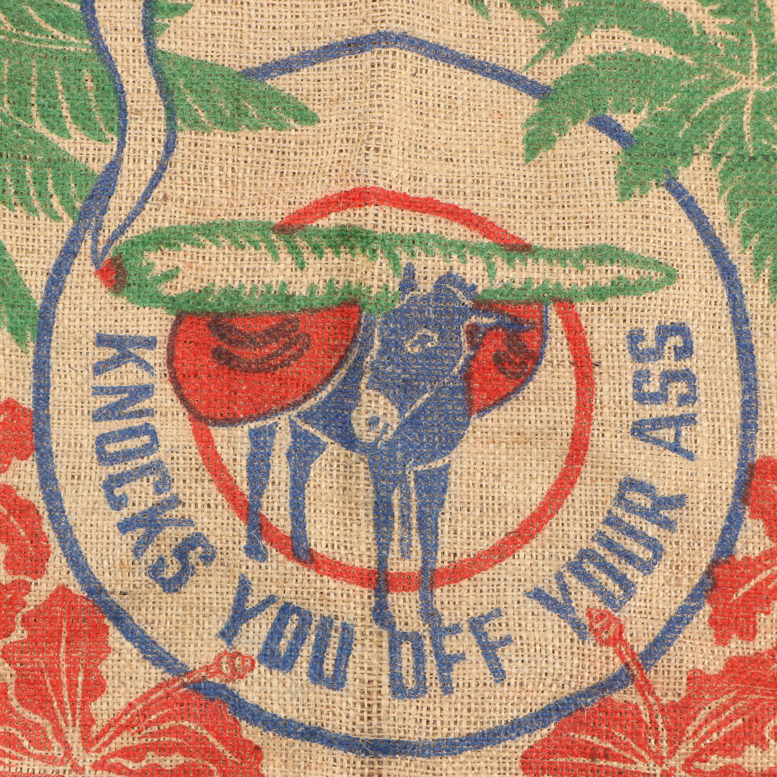 Jamaica Brand Cannabis Burlap Bag