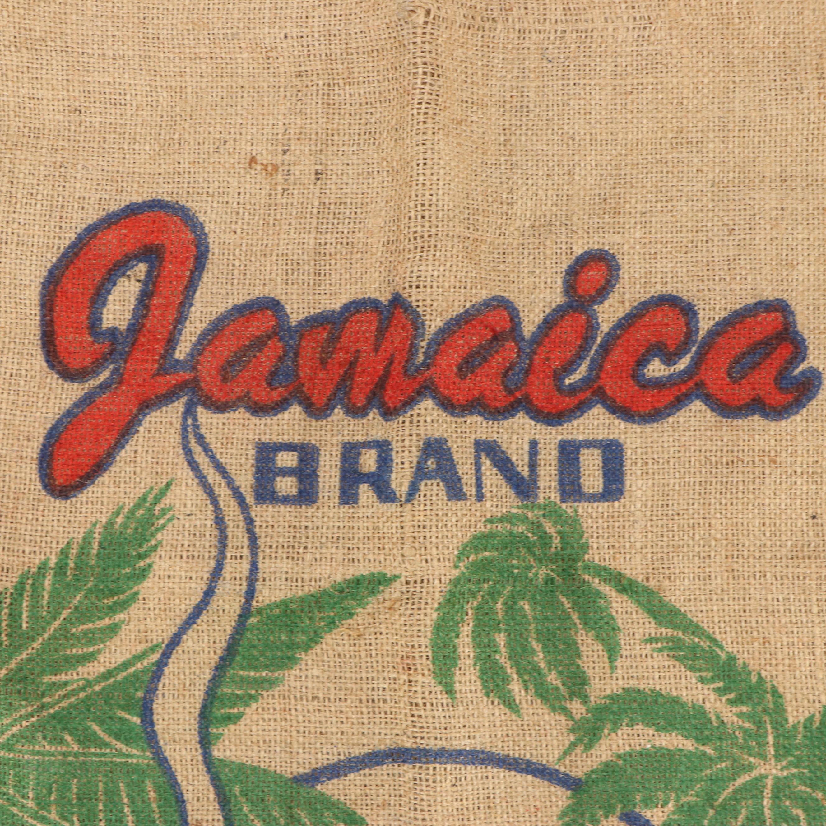 Jamaica Brand Cannabis Burlap Bag