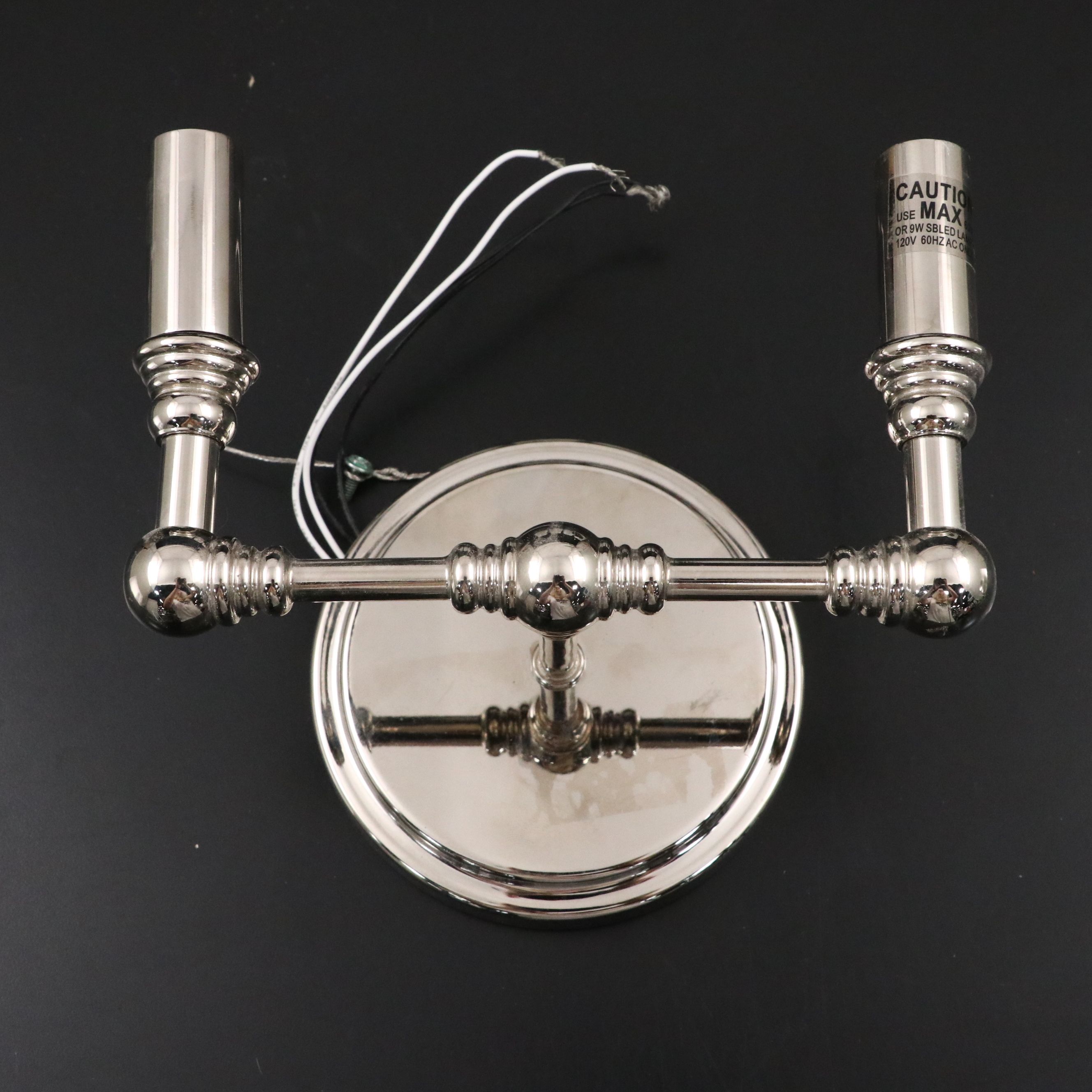 Ballard Designs Amelie 2-Arm Wall Sconces, Moen Brushed Metal Towel Ring, More