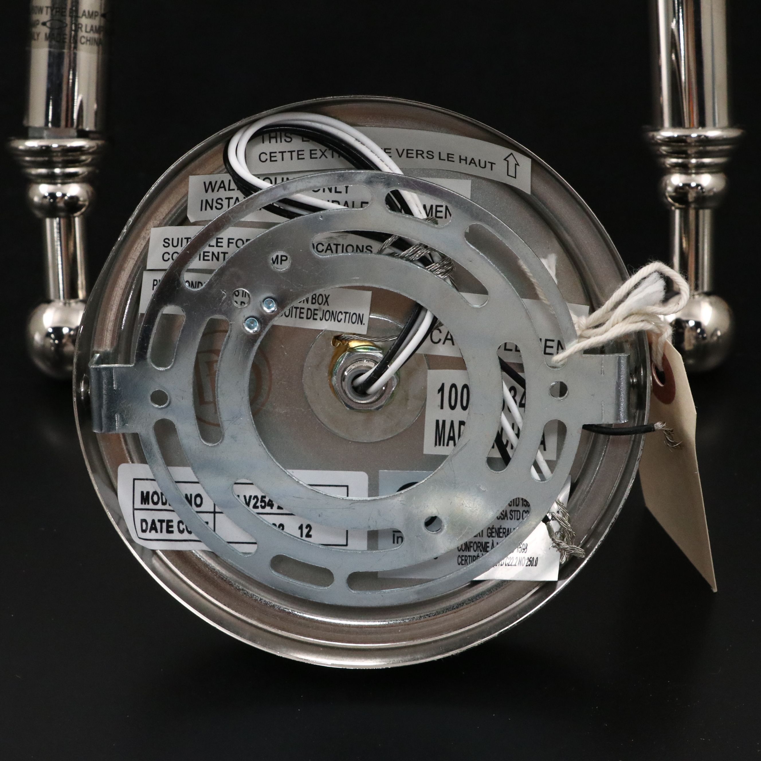 Ballard Designs Amelie 2-Arm Wall Sconces, Moen Brushed Metal Towel Ring, More