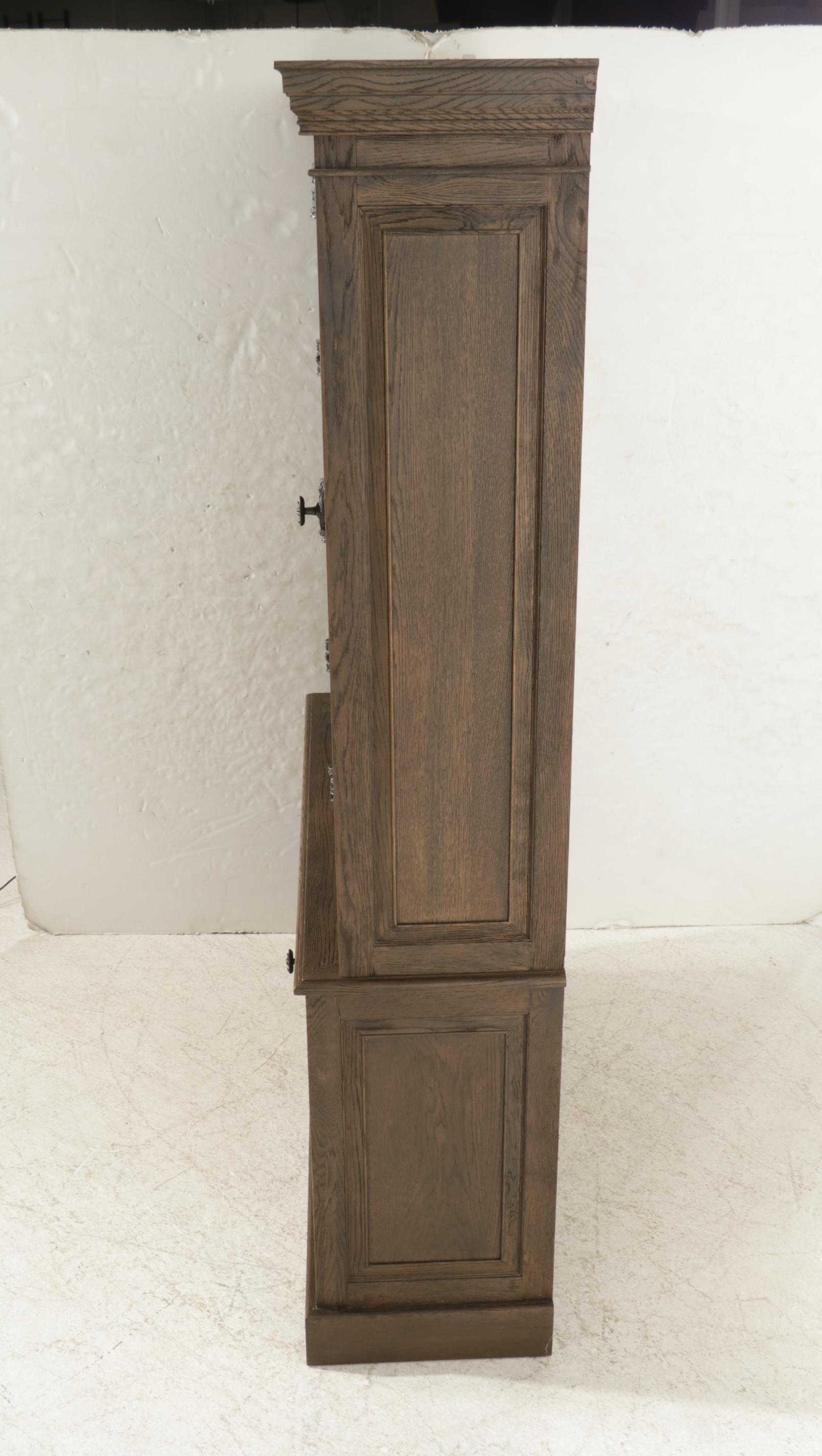 Restoration Hardware "French Casement" Cabinet Bookcase, 21st Century
