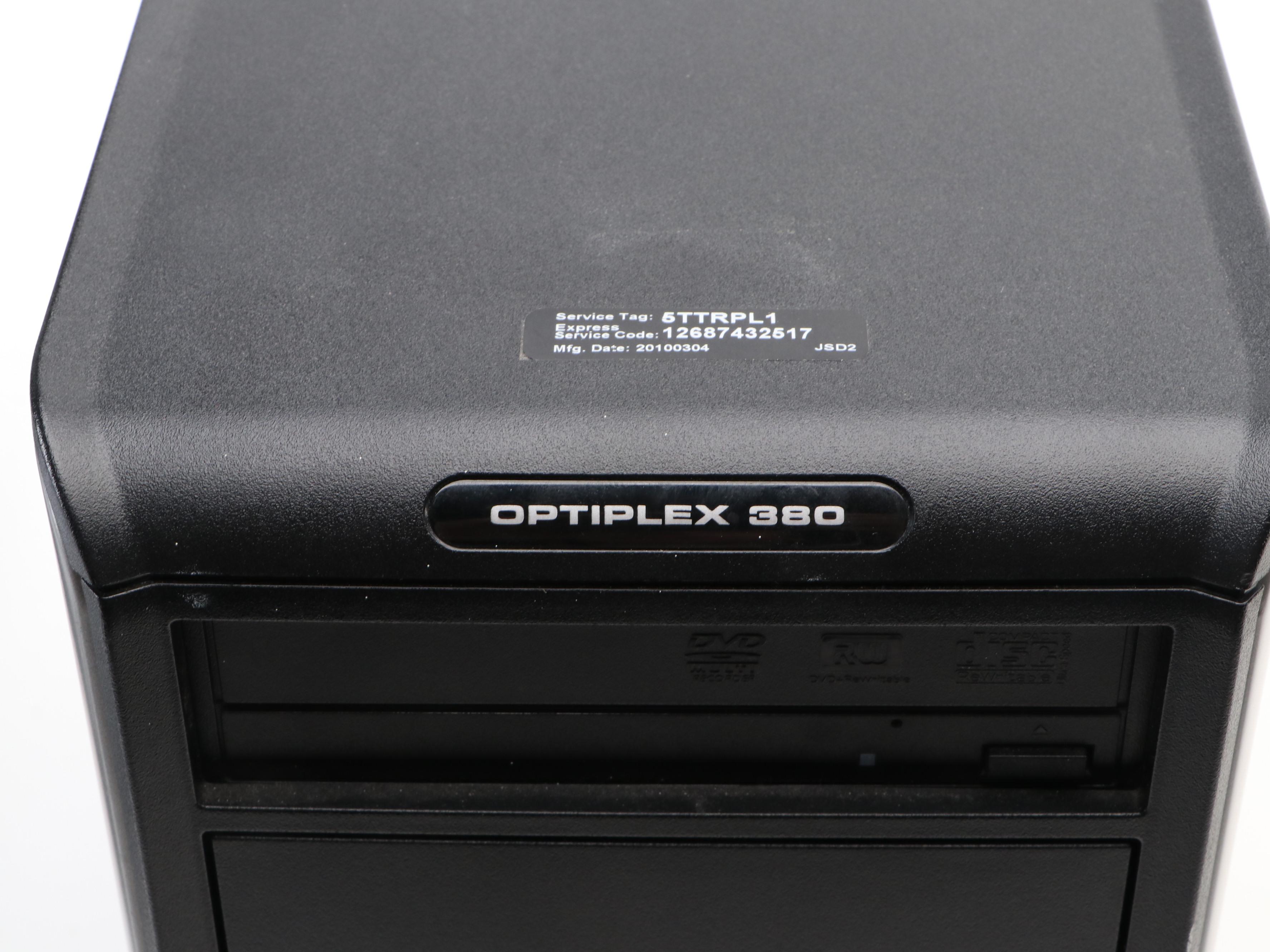 Dell Optiplex 380 Tower with Mouses, Ergonomic Keyboards, DVD Player and More