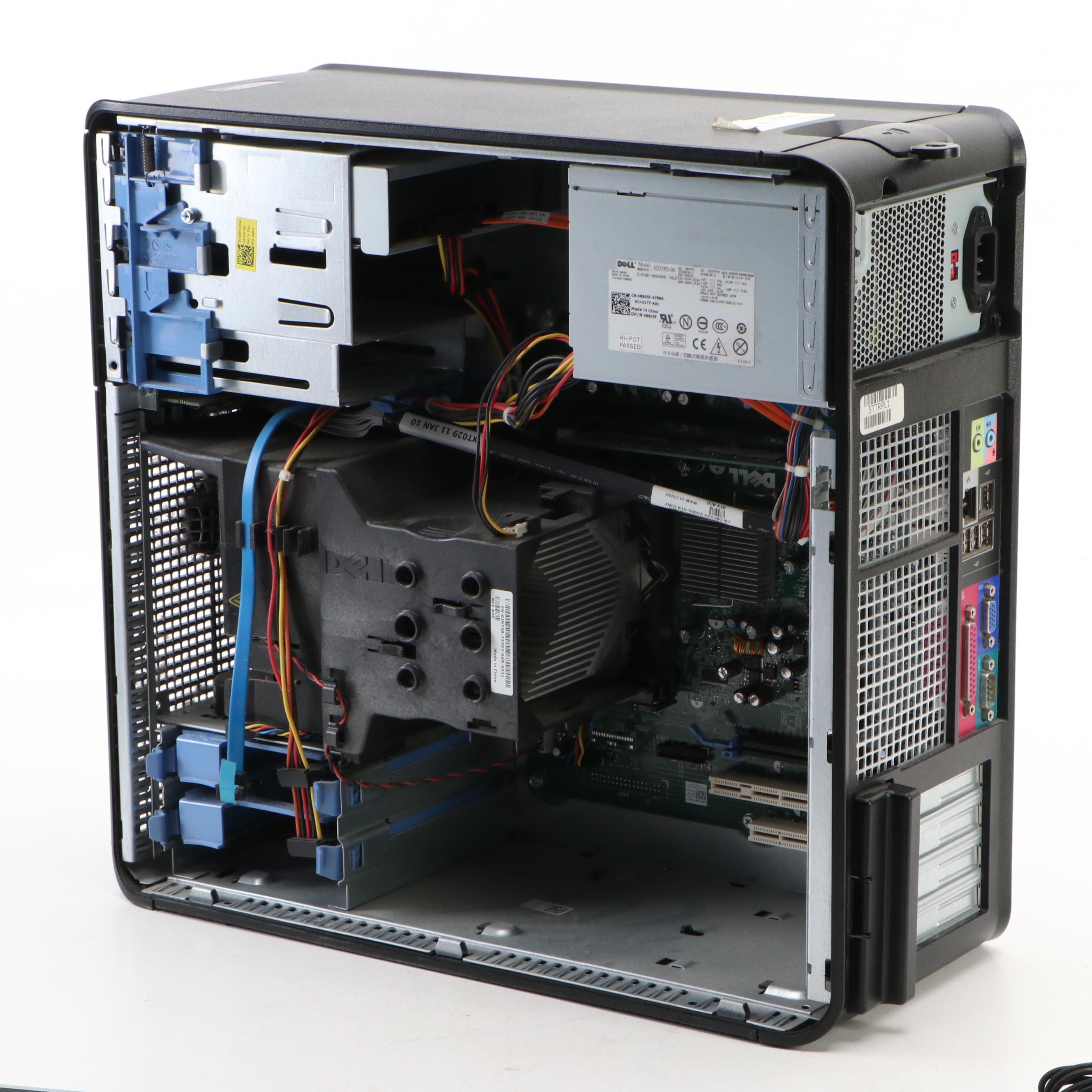 Dell Optiplex 380 Tower with Mouses, Ergonomic Keyboards, DVD Player and More