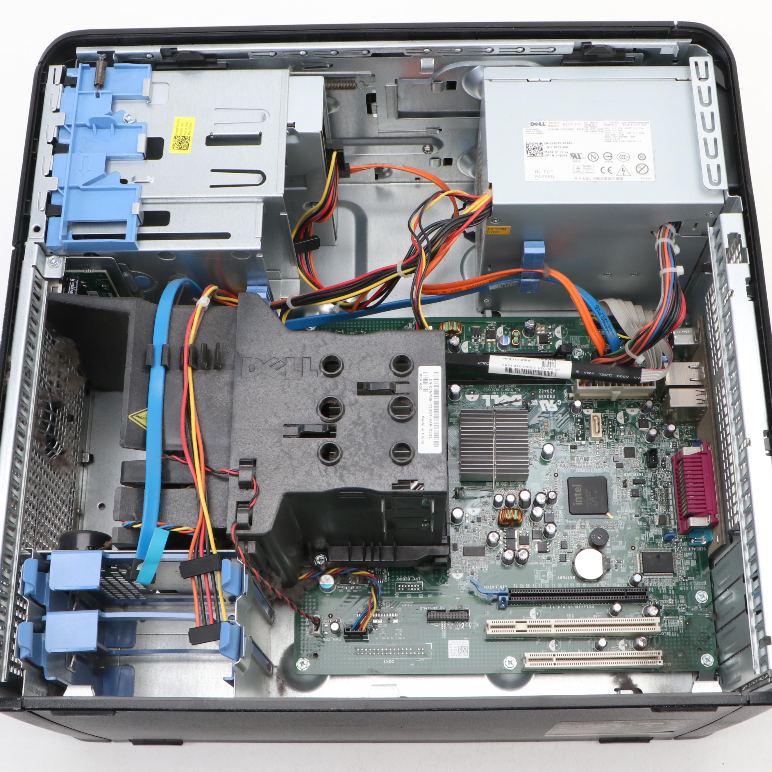 Dell Optiplex 380 Tower with Mouses, Ergonomic Keyboards, DVD Player and More