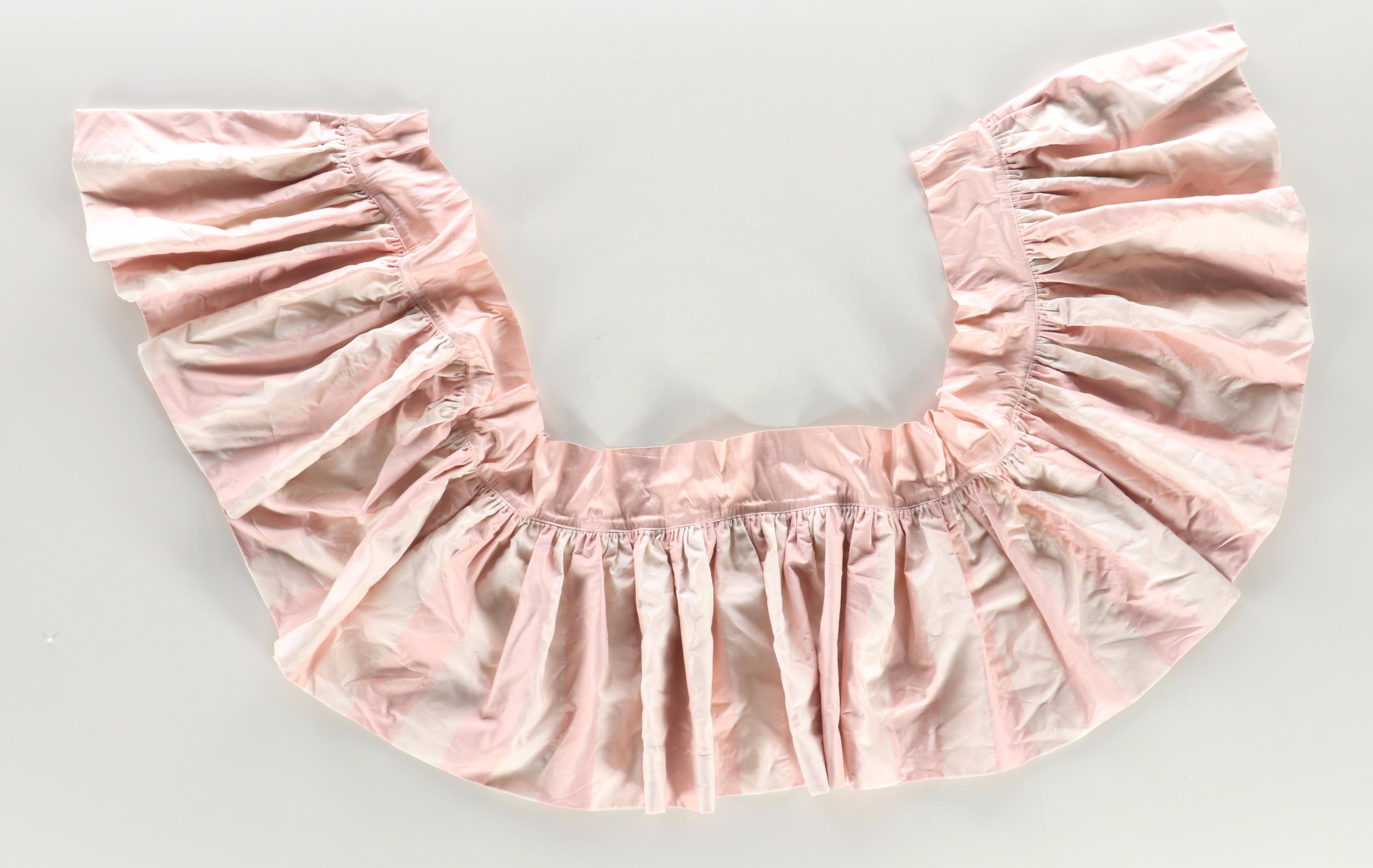 Pink Silk Drapes with Pink and White Stripe Silk Pillows