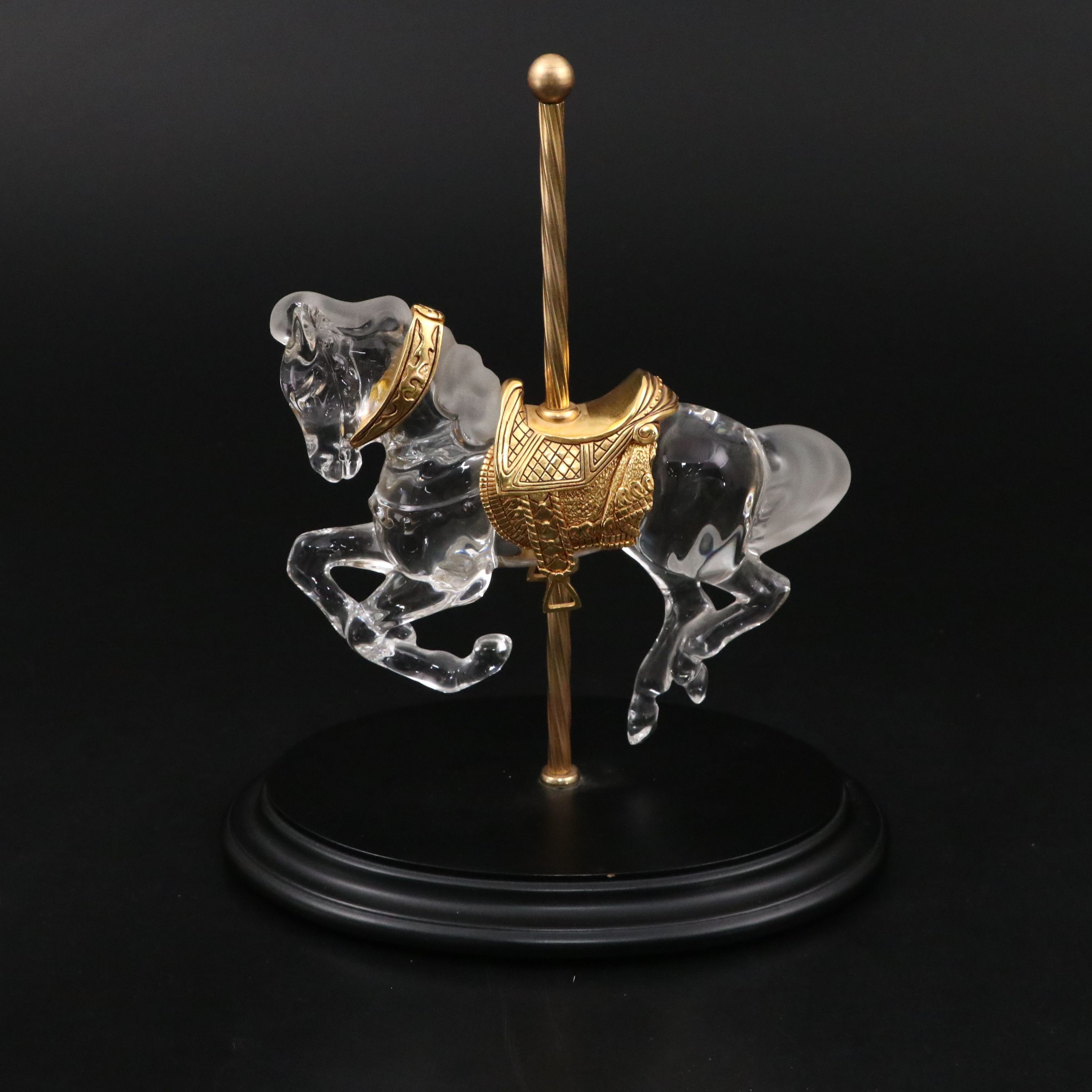 The Franklin Mint "Crystal Prancer" and Other Carousel Horse Figurines
