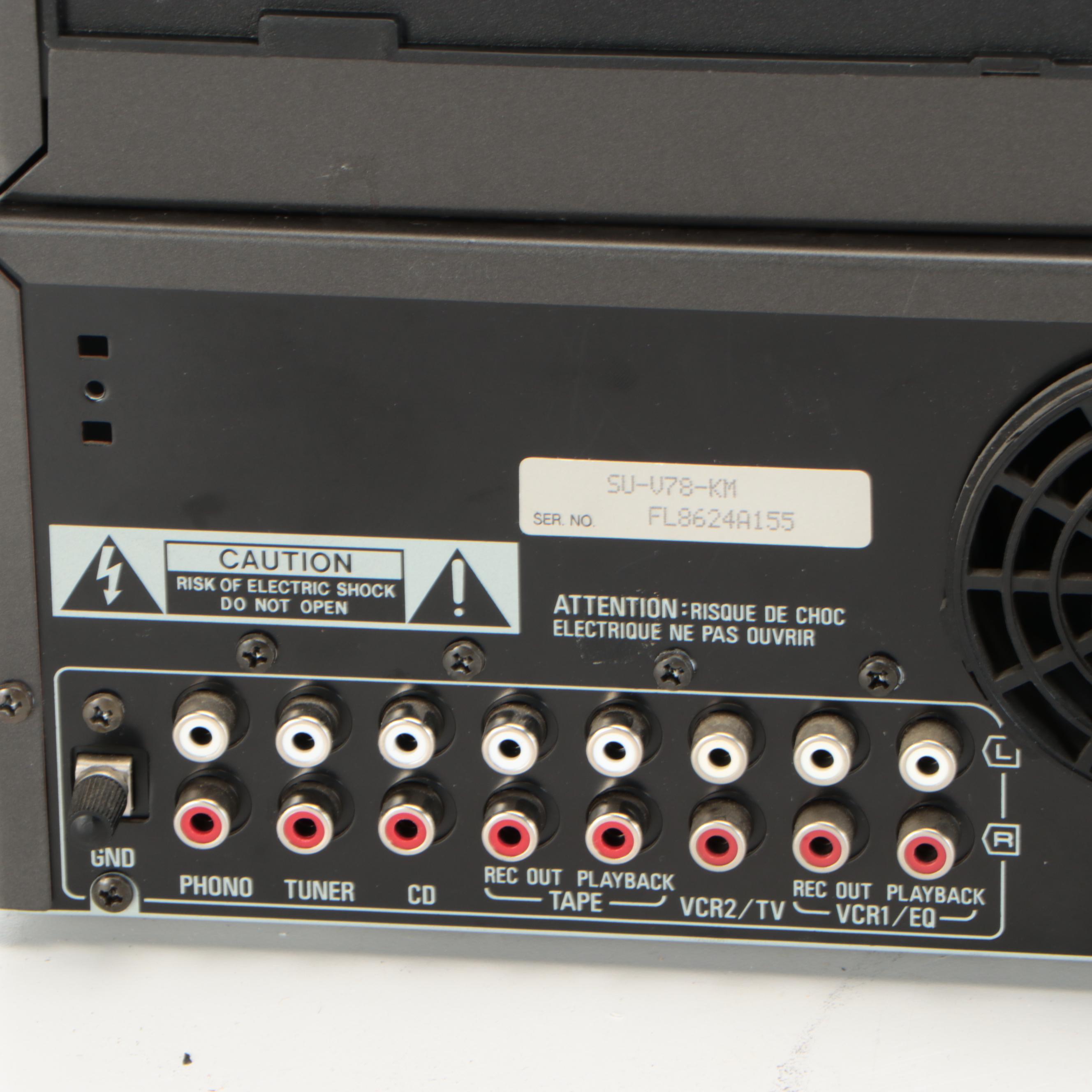 Technics Stereo Amplifier with AM/FM Stereo Tuner, Double Tape Deck, and More