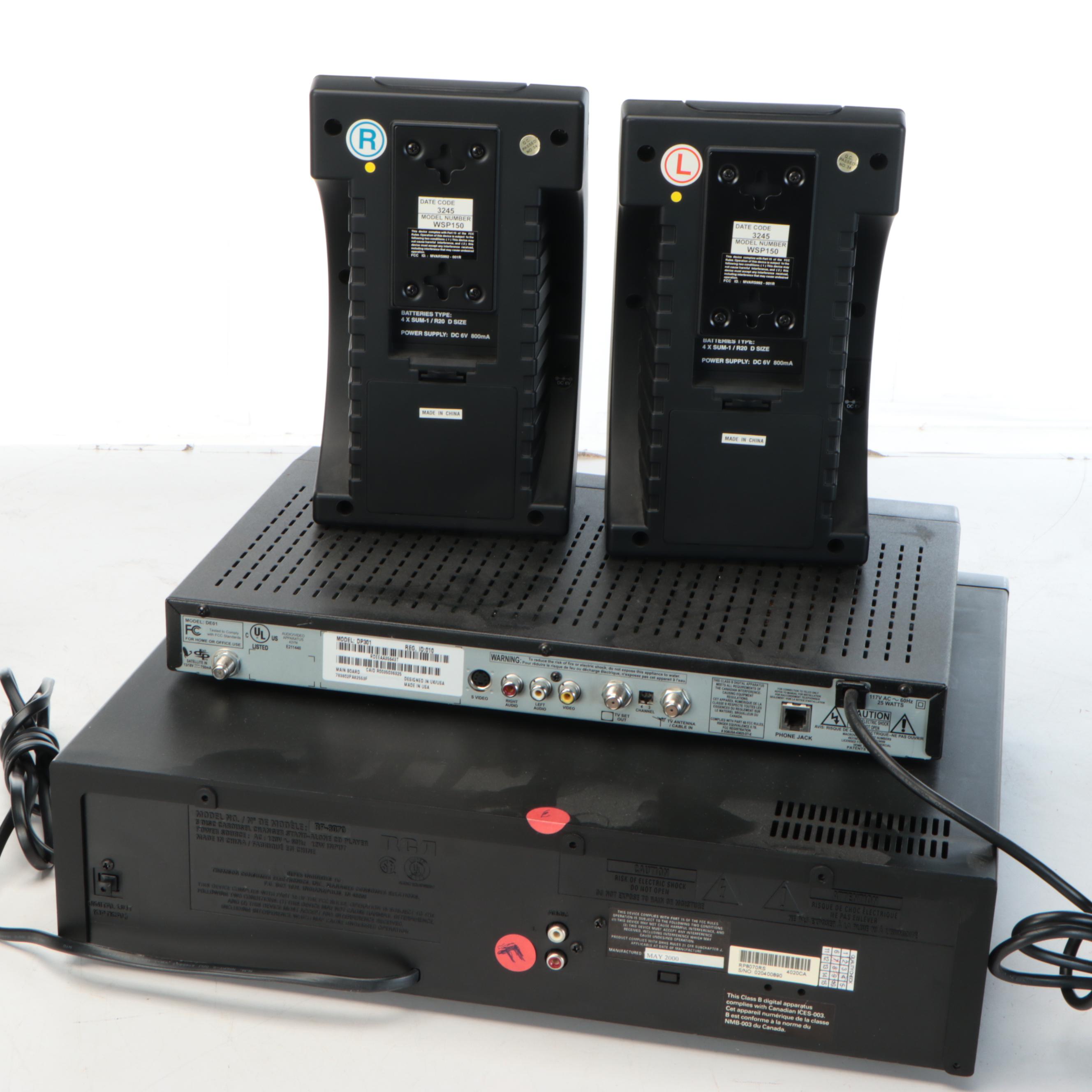 Technics Stereo Amplifier with AM/FM Stereo Tuner, Double Tape Deck, and More