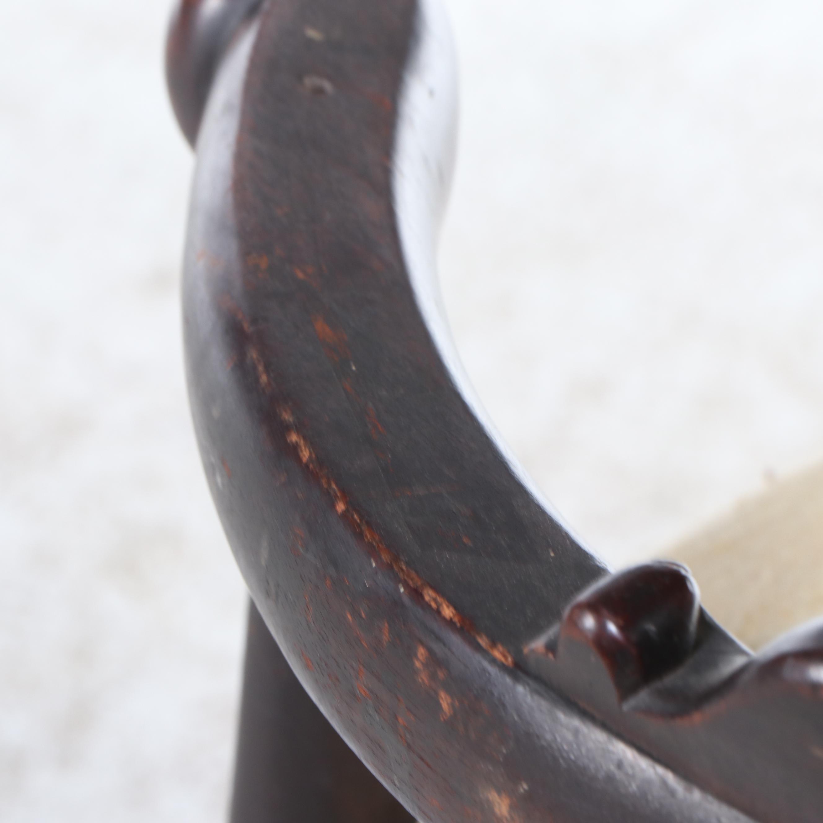 Victorian Mahogany Finished Wood Corner Chair, 19th Century