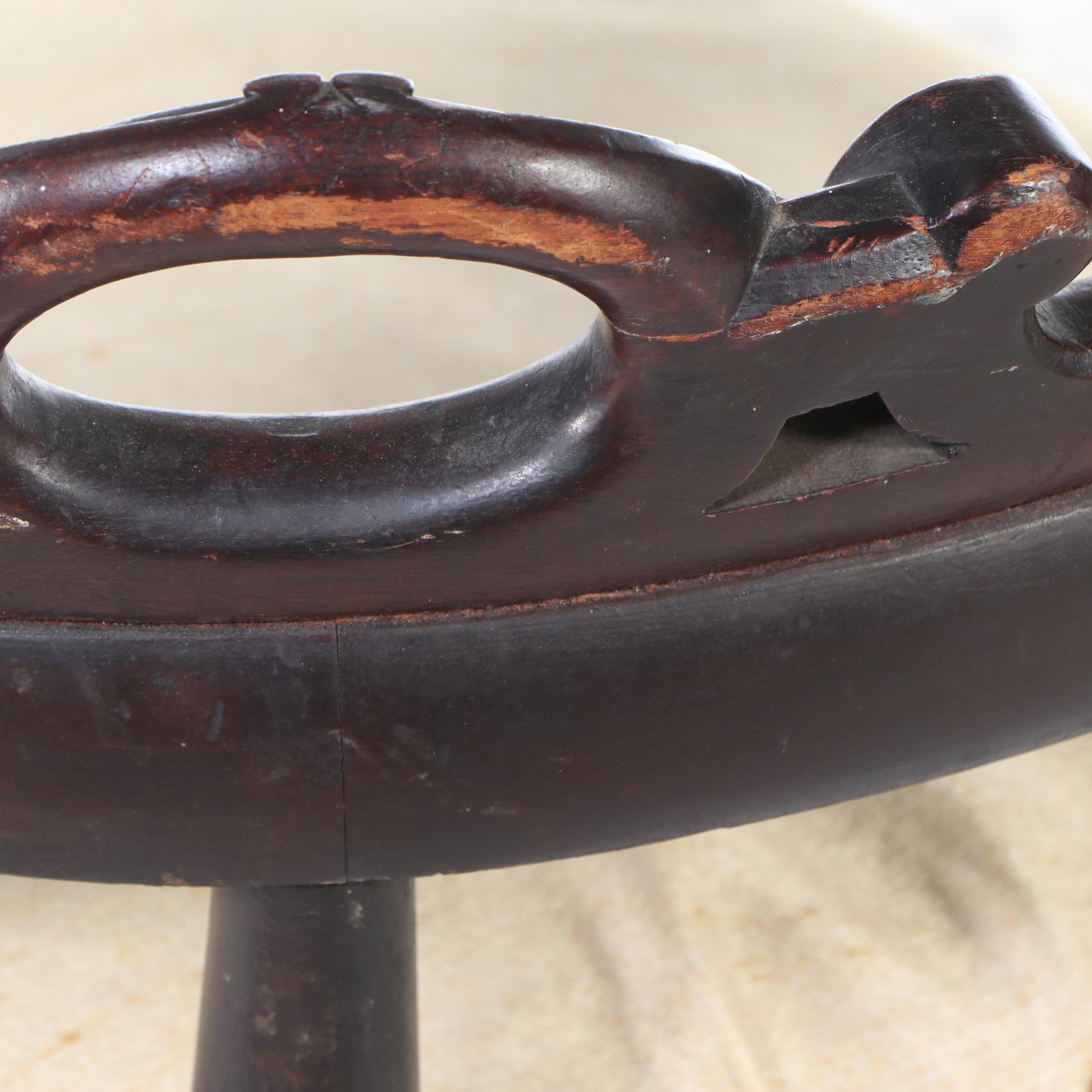 Victorian Mahogany Finished Wood Corner Chair, 19th Century