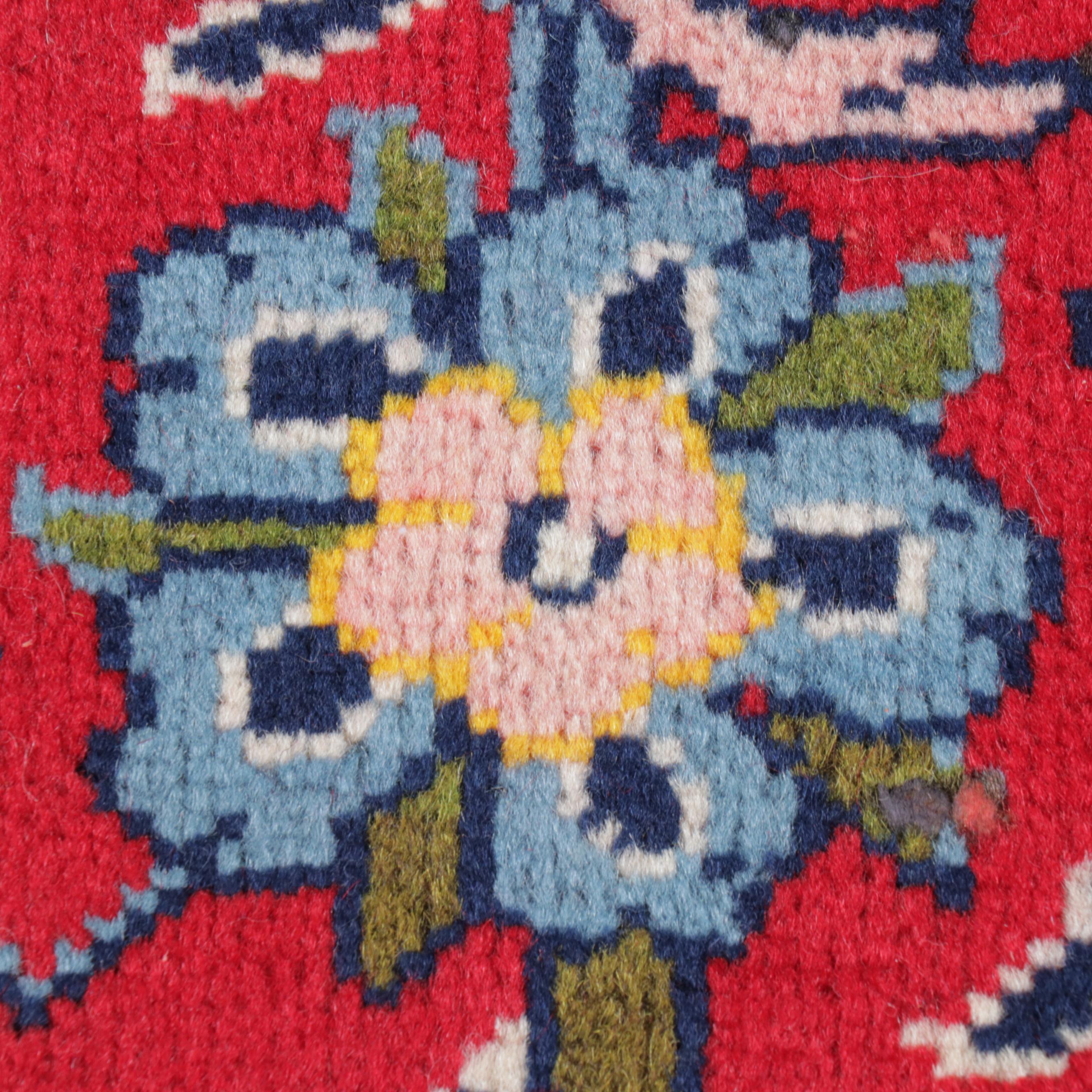 7'9 x 11'11 Hand-Knotted Persian Kashan Area Rug