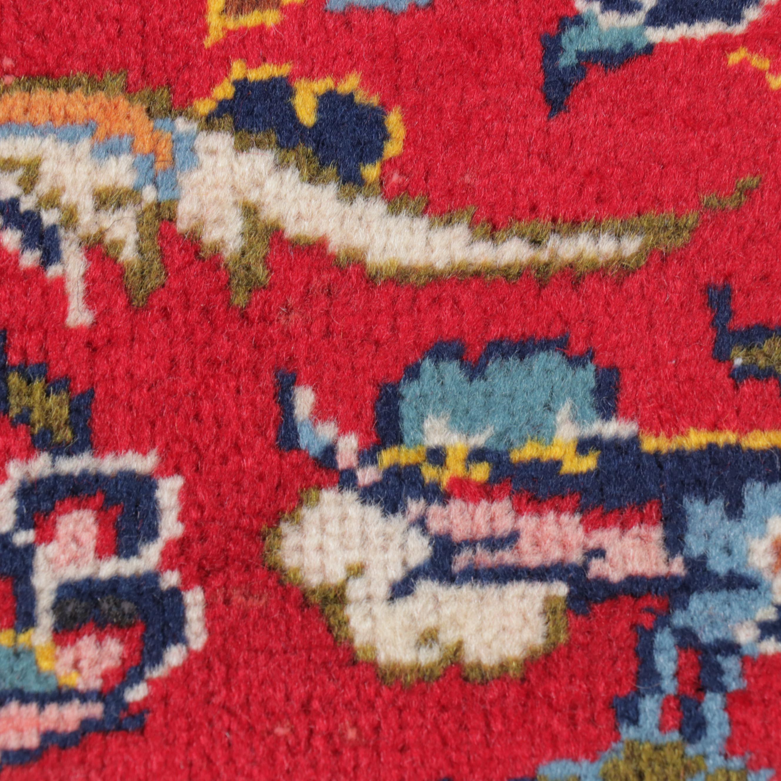 7'9 x 11'11 Hand-Knotted Persian Kashan Area Rug