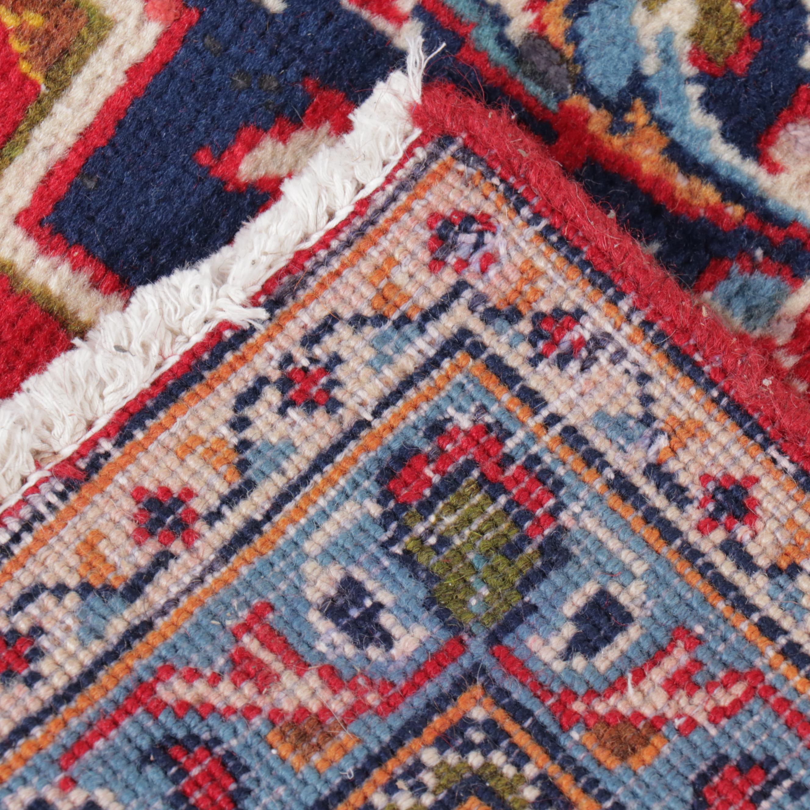 7'9 x 11'11 Hand-Knotted Persian Kashan Area Rug