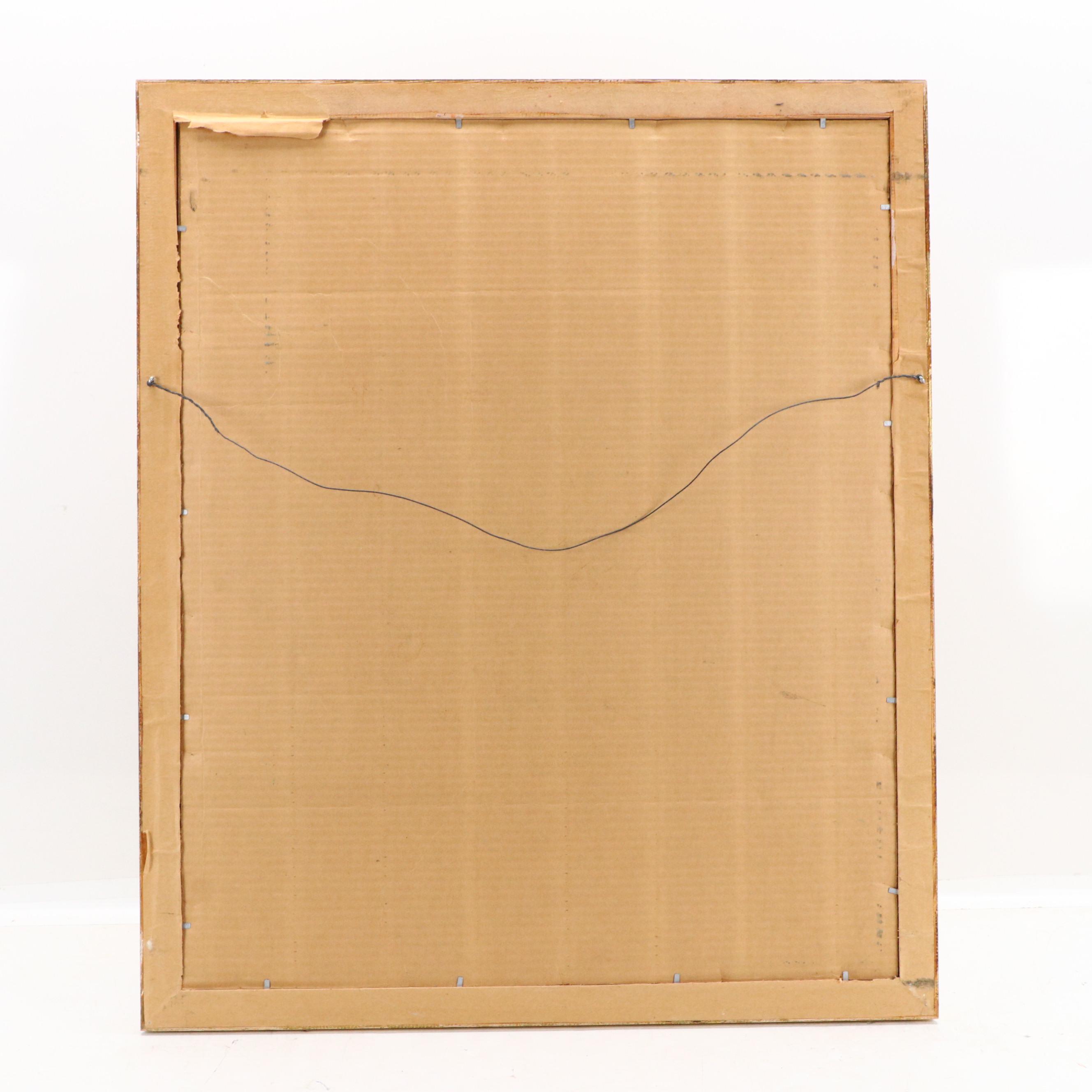 Peter Keil Figurative Abstract Acrylic Painting, Late 20th Century