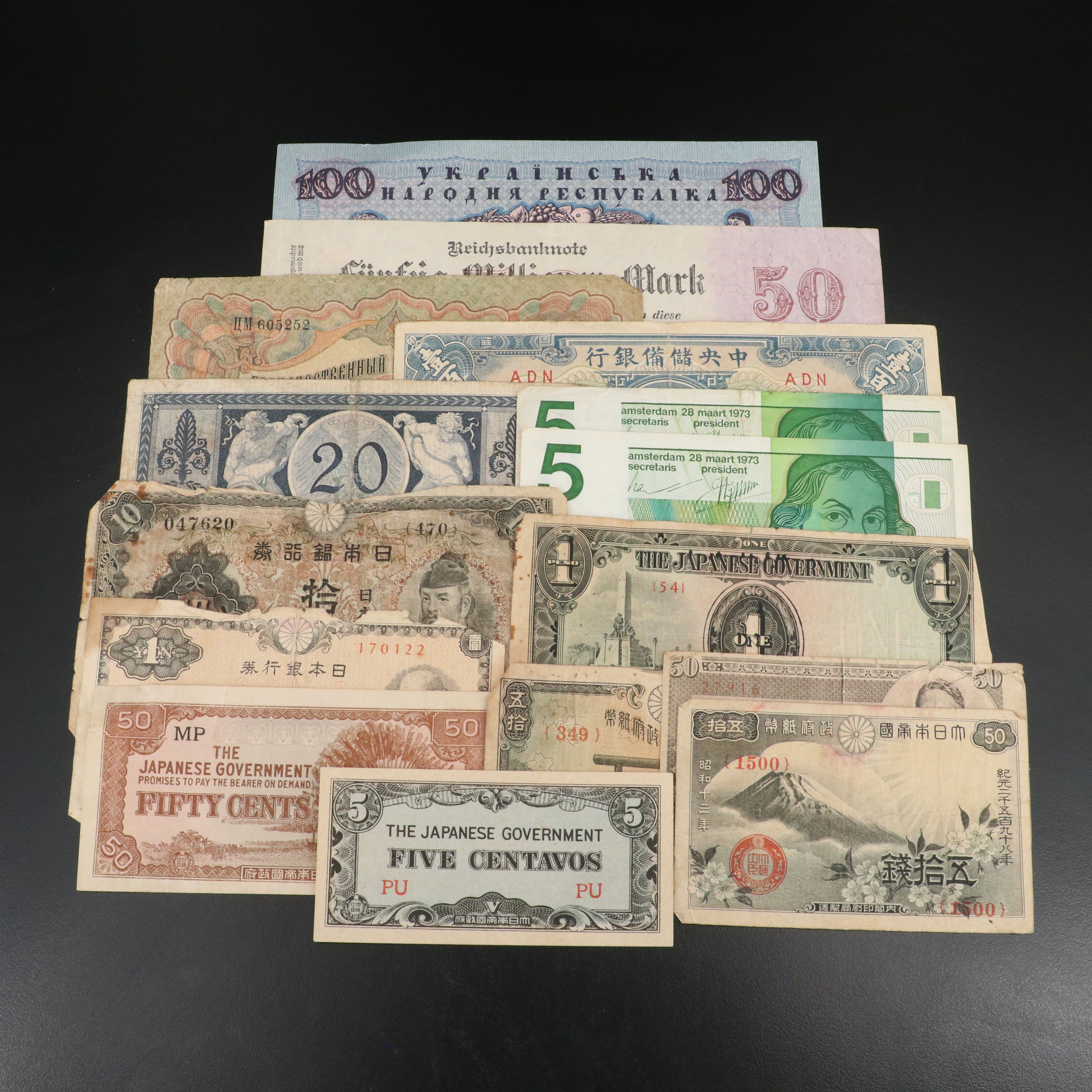 Collection of U.S. and Foreign Coins and Currency with Some Silver