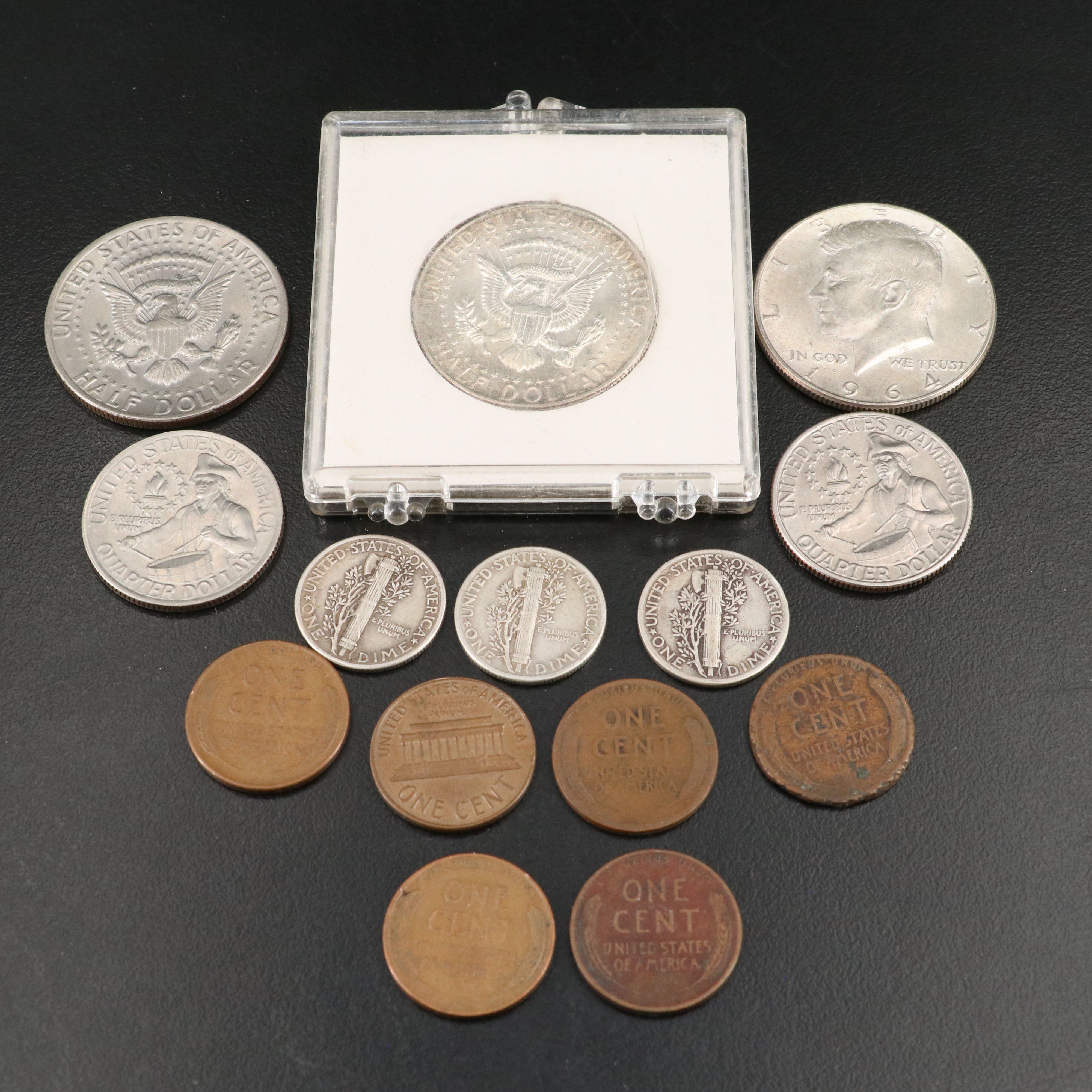 Collection of U.S. and Foreign Coins and Currency with Some Silver