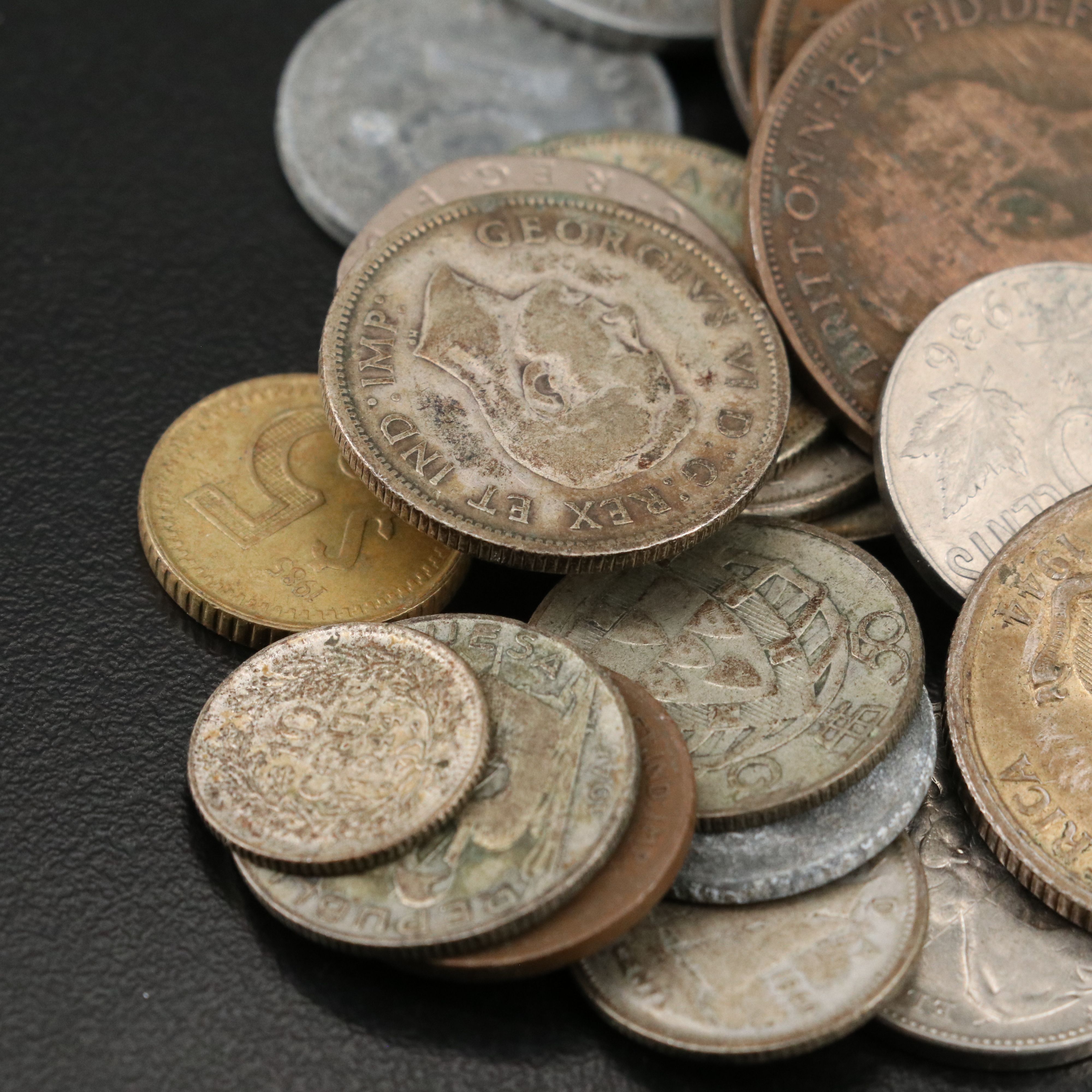 Collection of U.S. and Foreign Coins and Currency with Some Silver