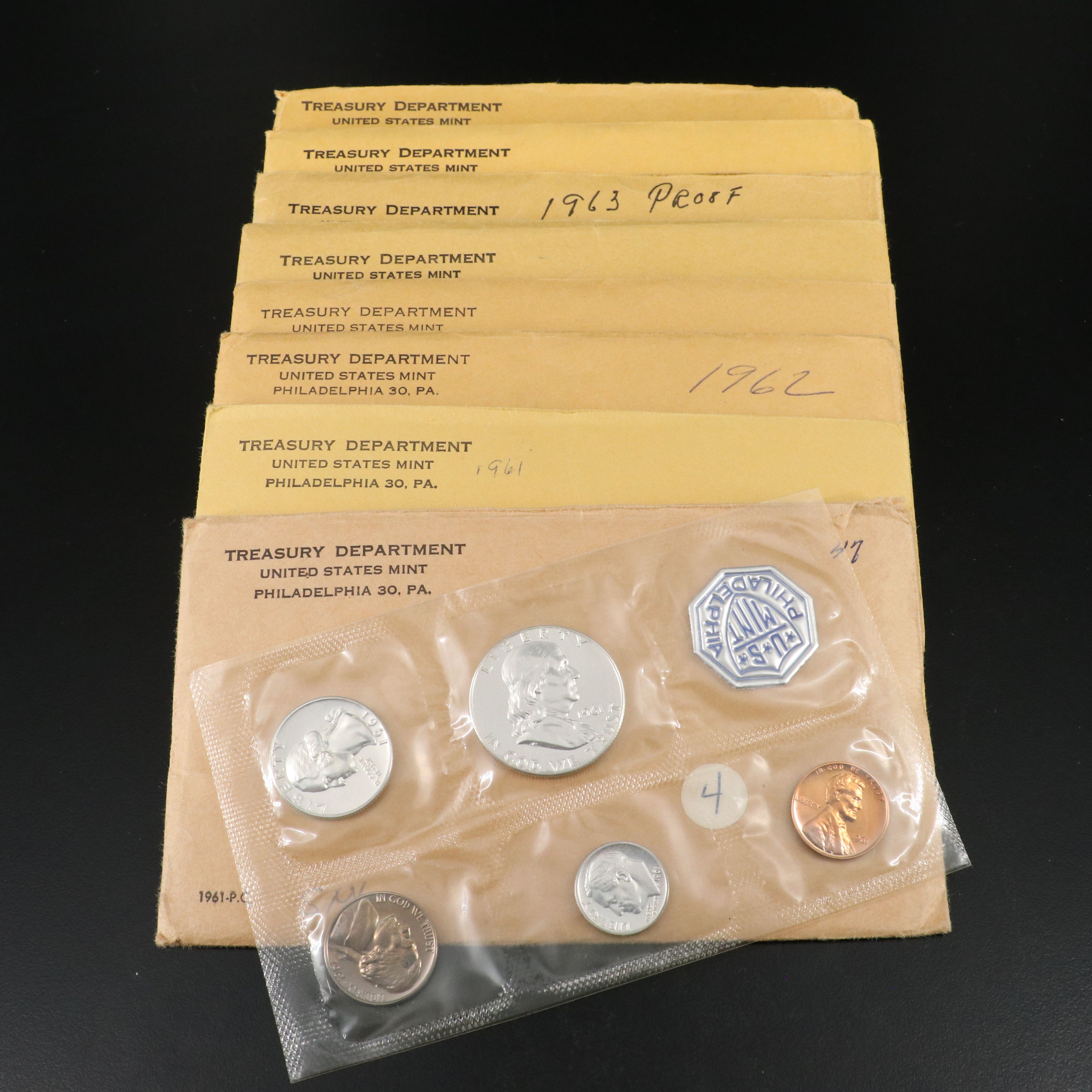 Eight Classic Silver U.S. Proof Sets