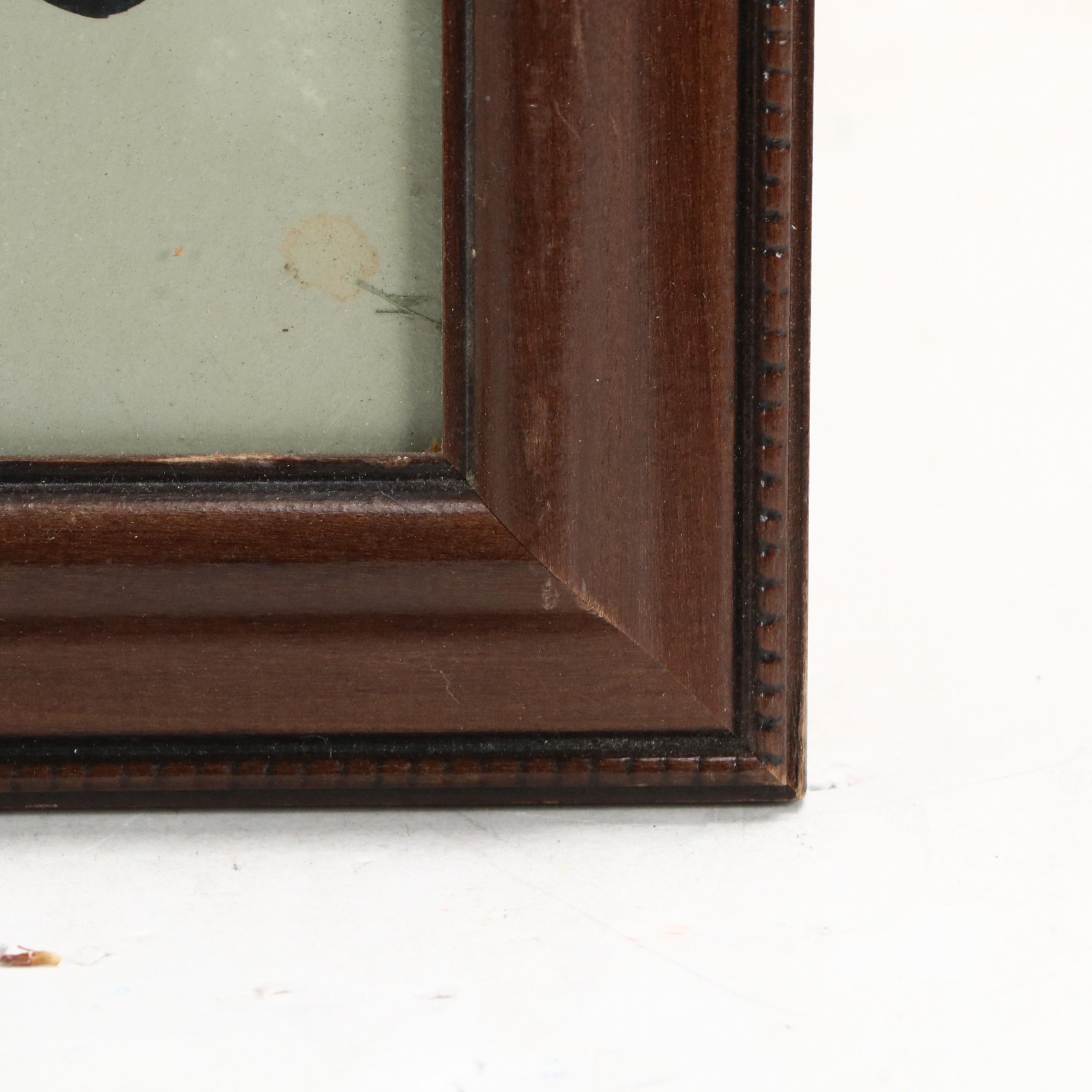 Peter Keil Abstract Portrait Acrylic Painting, Late 20th Century