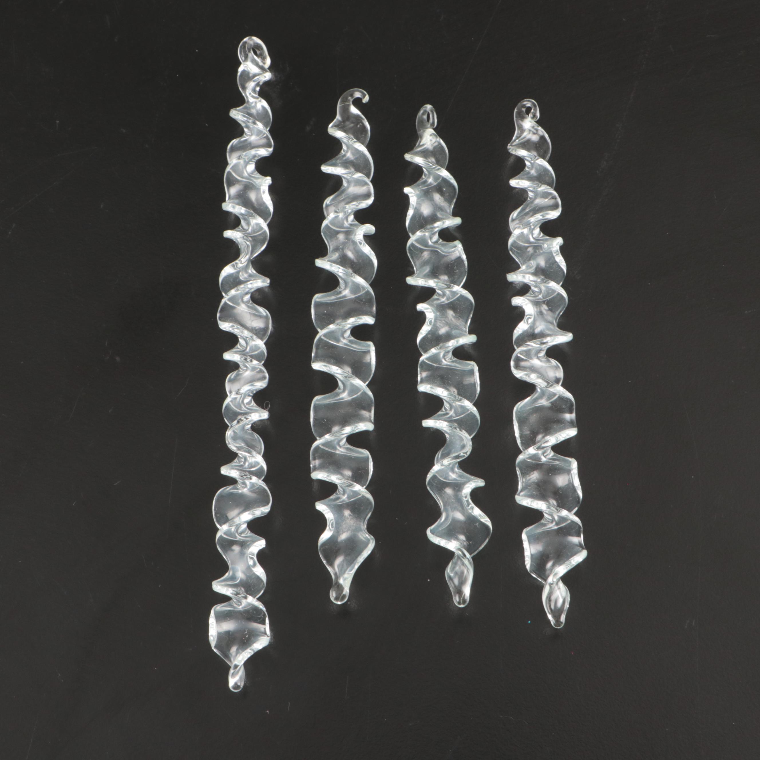 Crate & Barrel Christmas Tree with Hadeland Crystal and Glass Ornaments