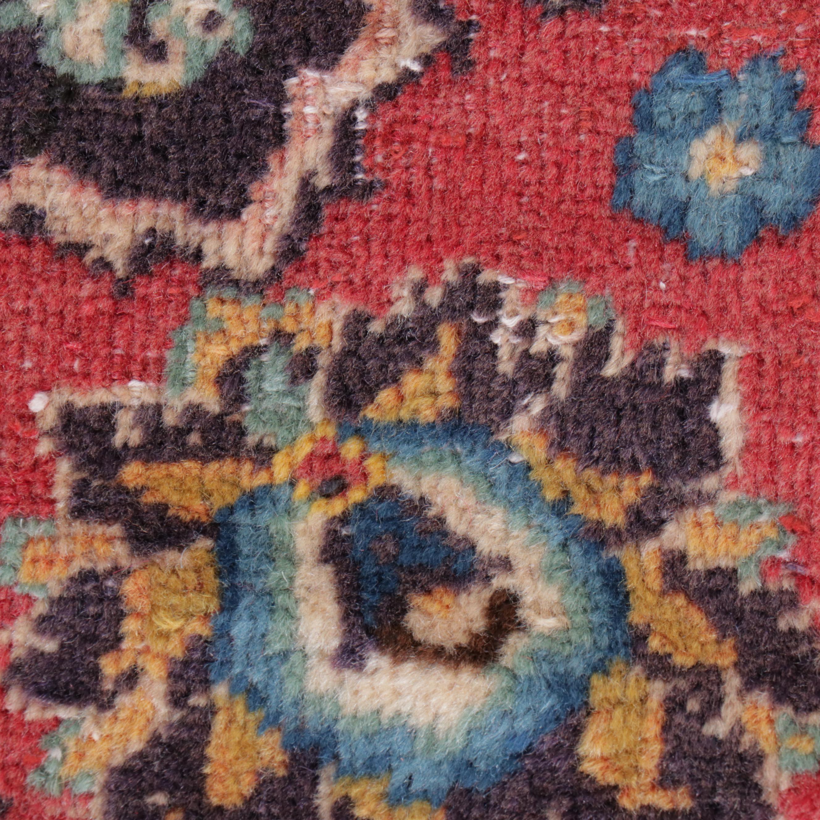 6'4 x 9'7 Hand-Knotted Persian Mashhad Area Rug