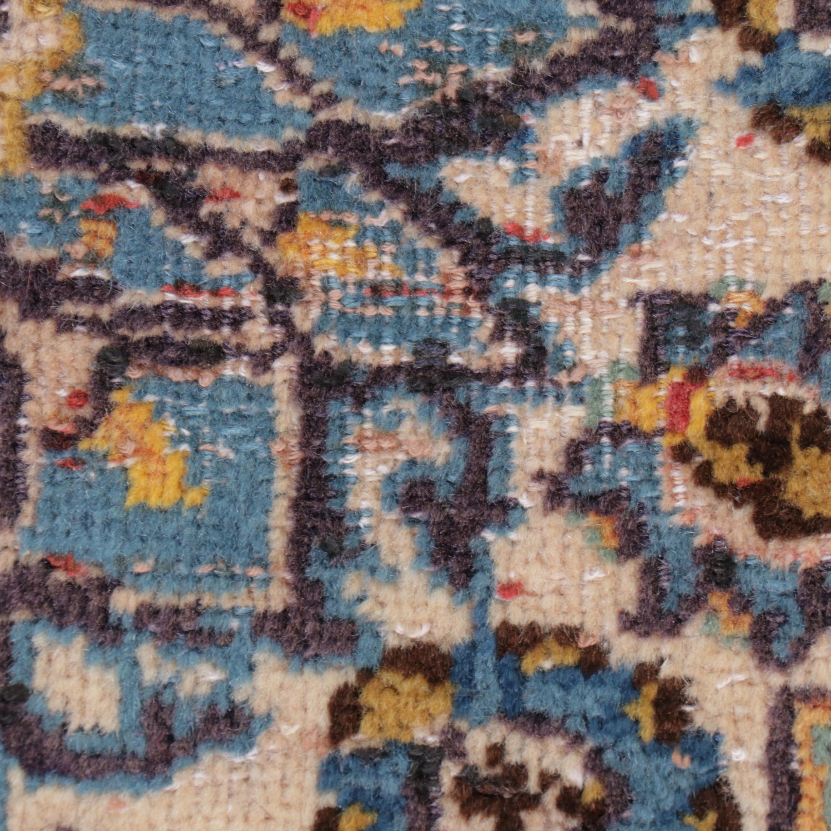 6'4 x 9'7 Hand-Knotted Persian Mashhad Area Rug