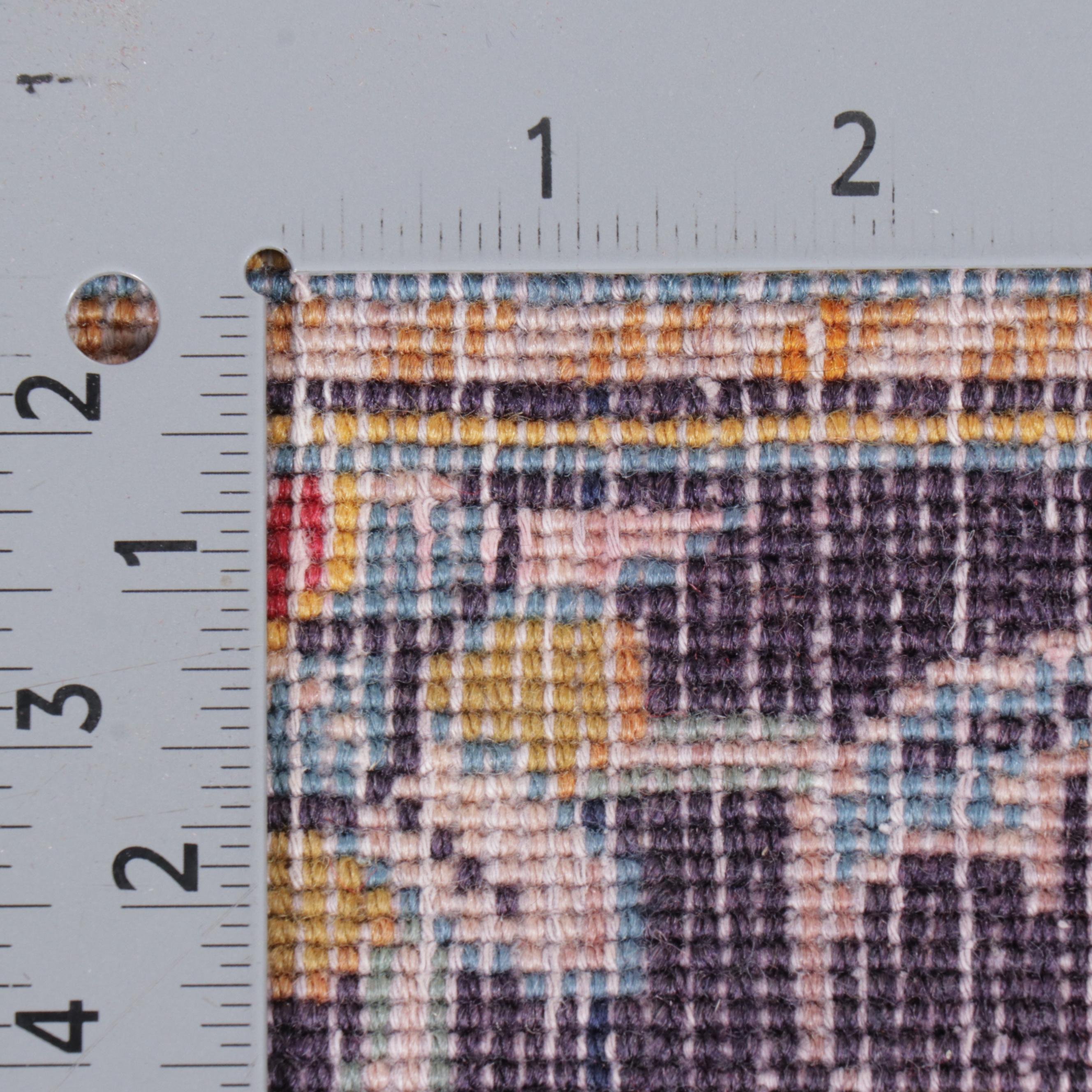 6'4 x 9'7 Hand-Knotted Persian Mashhad Area Rug