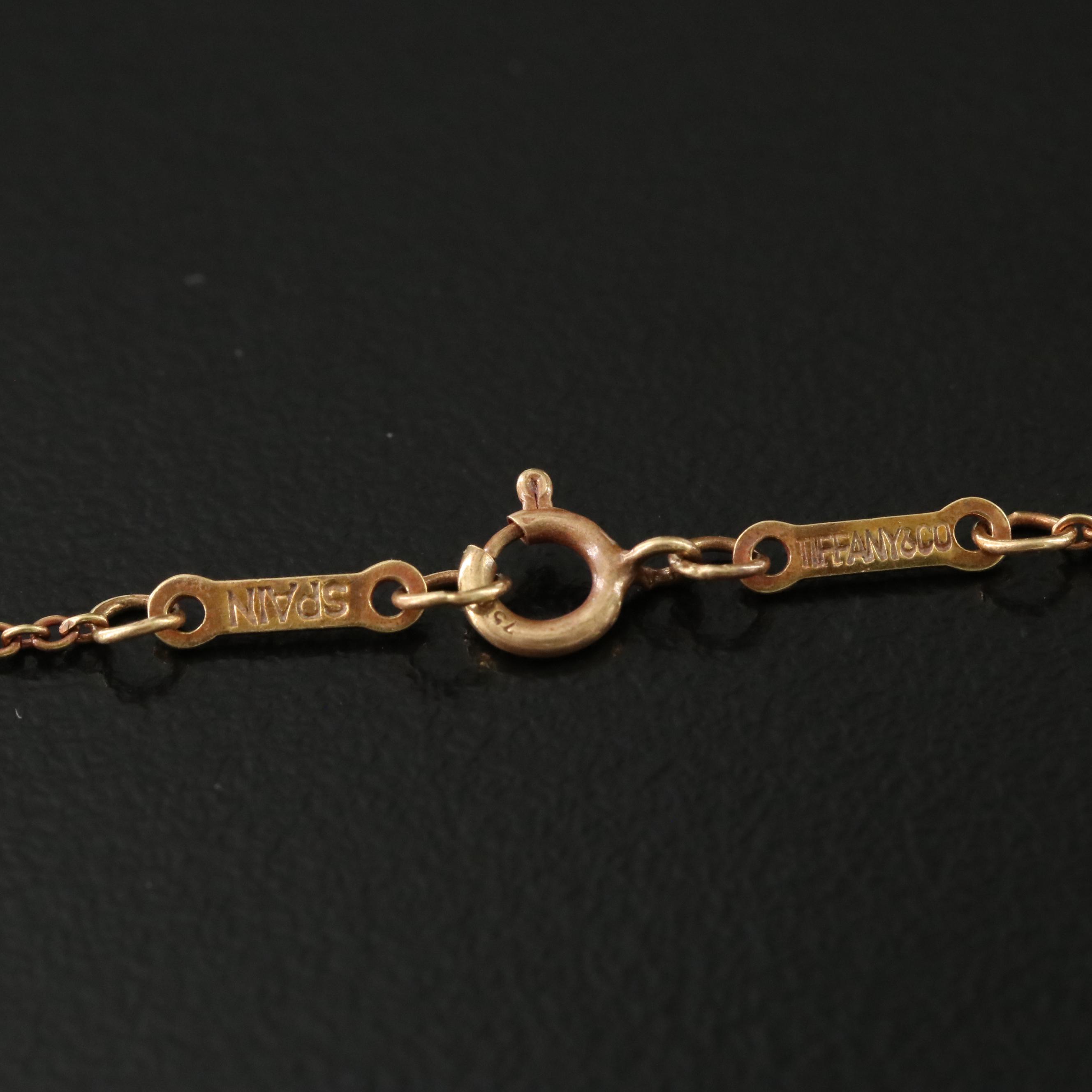 Elsa Peretti for Tiffany & Co. Open Heart 18K Pendant Necklace