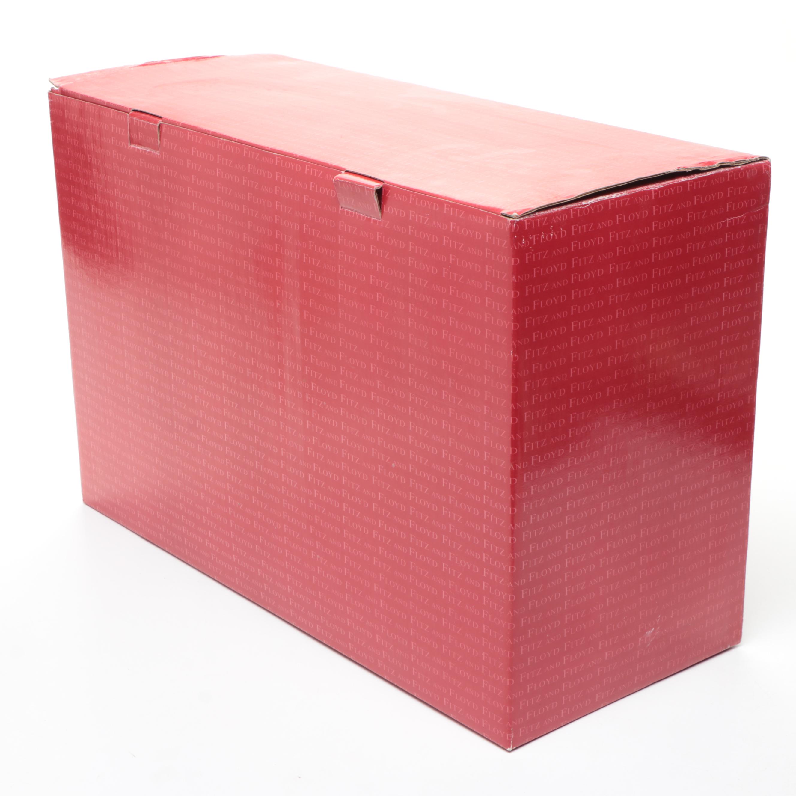 Fitz & Floyd "Christmas Tidings" Ceramic Reindeer Figurines