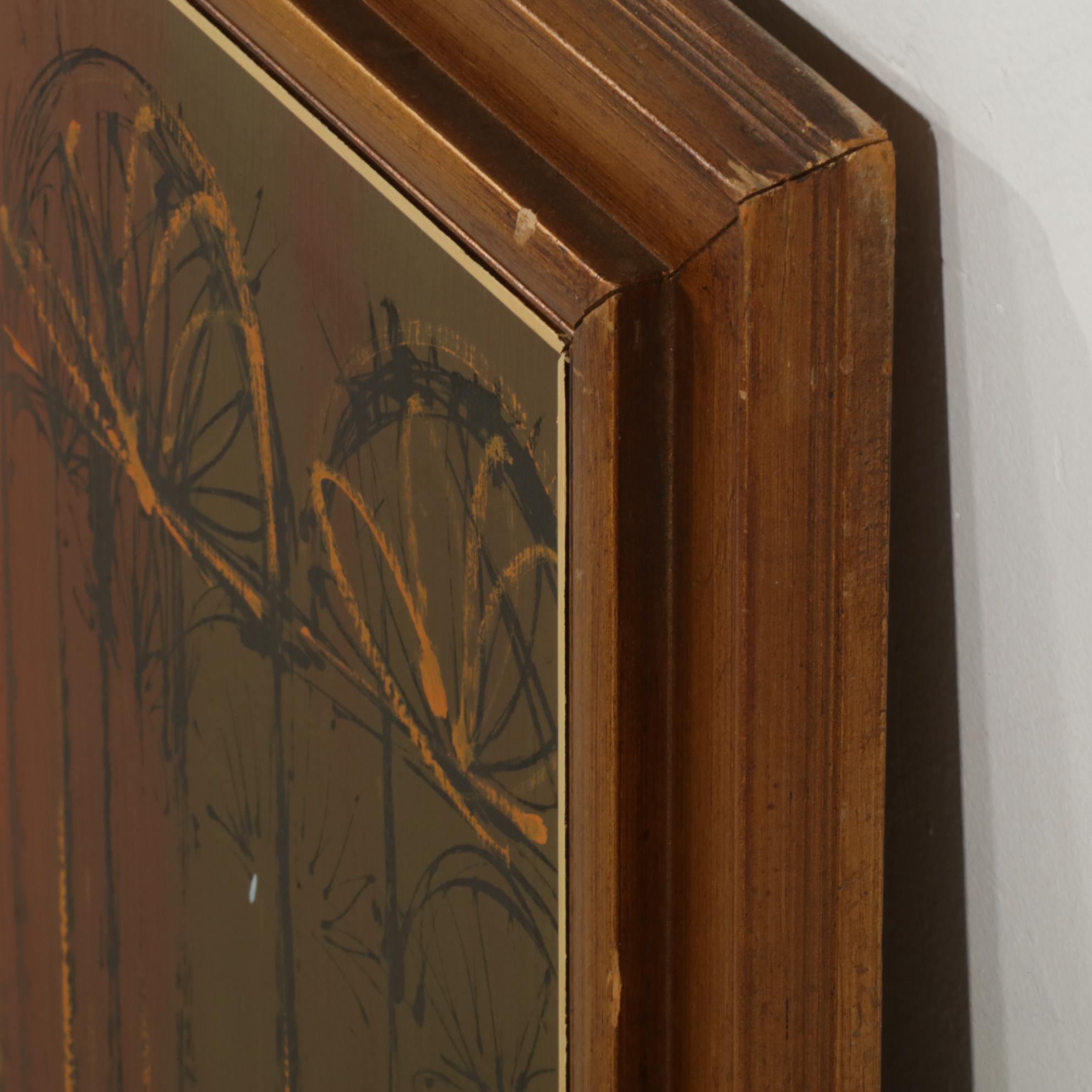 Van Gaard Architectural Oil Painting, Late 20th Century