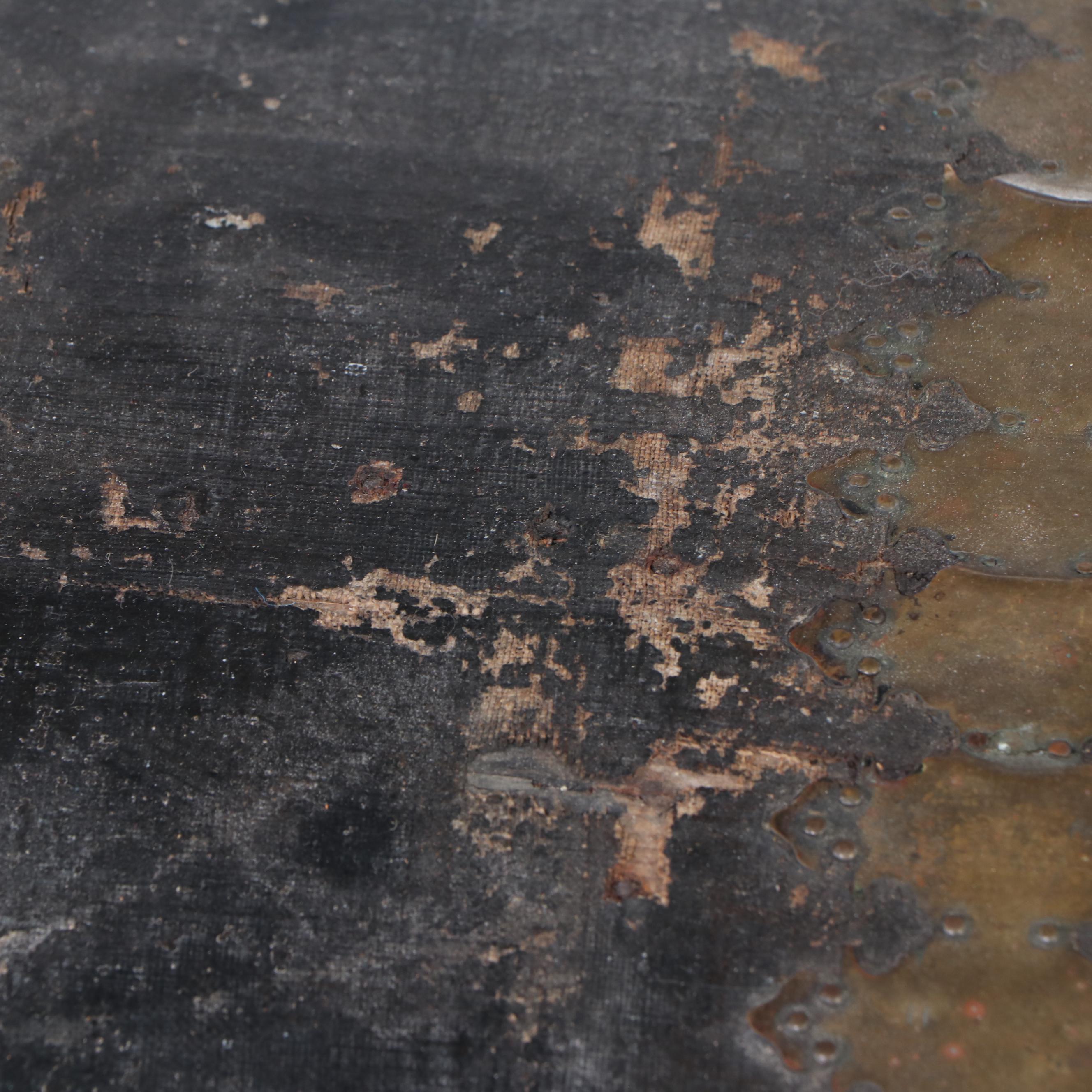 Victorian Leather Covered and Brass Accented Trunk, Late 19th Century