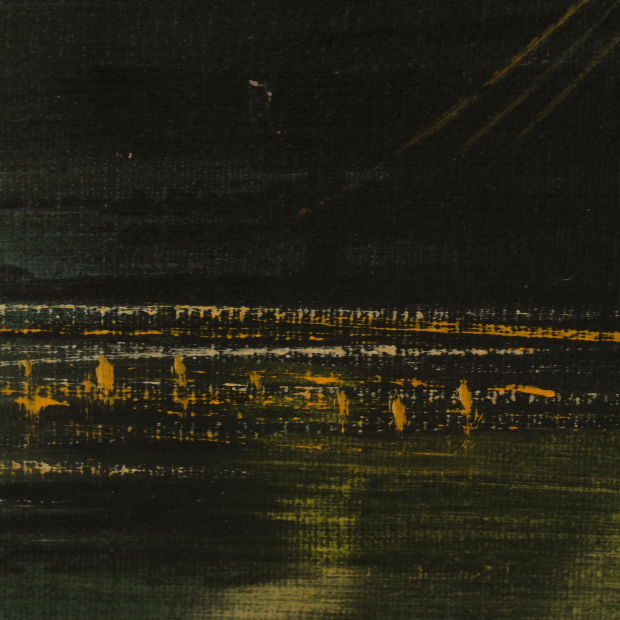 Carison After Montague Dawson "Night Mists" Oil Painting on Canvas, 20th Century