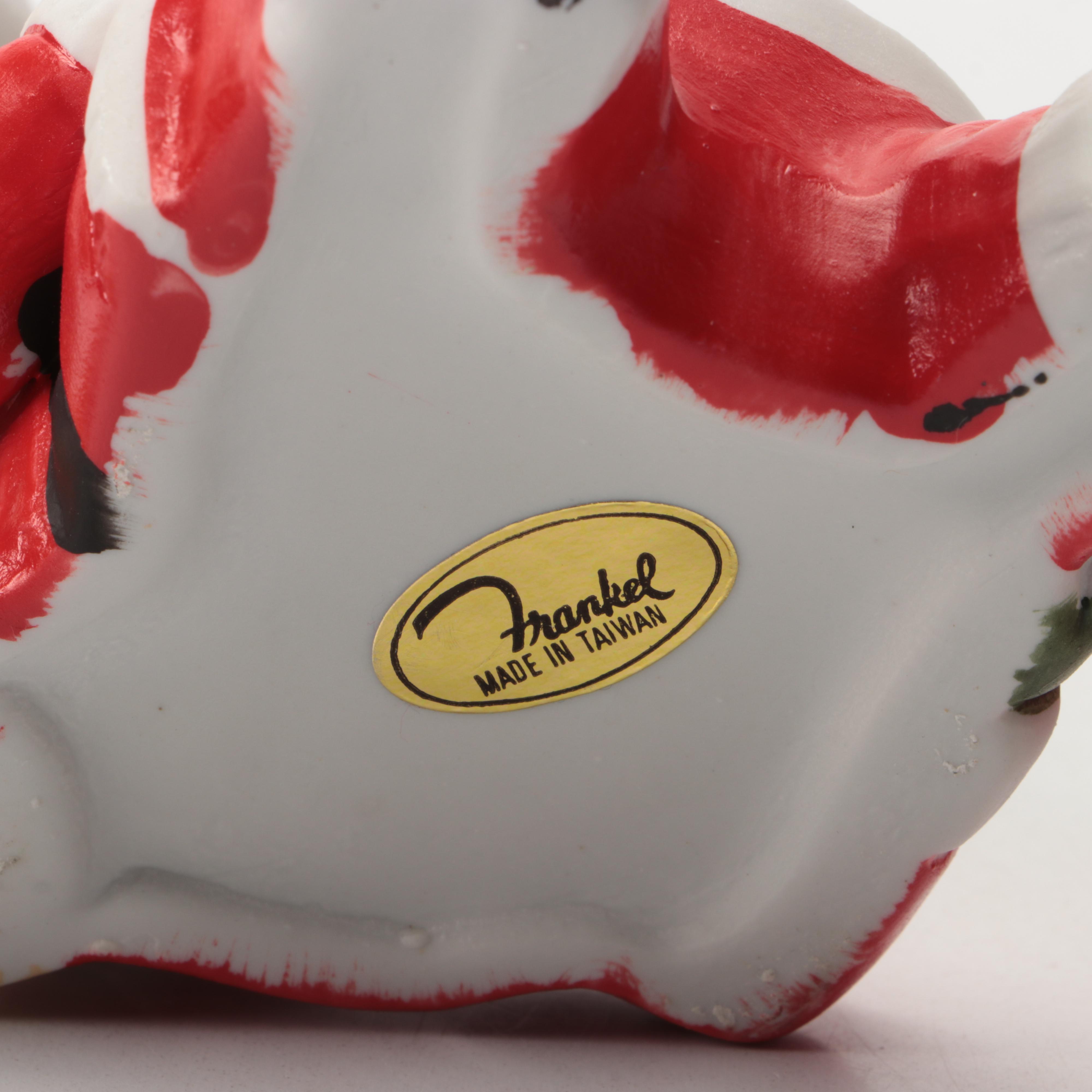 Mikasa Winter Scene Porcelain Box with Santa Figurine and Other Christmas Decor