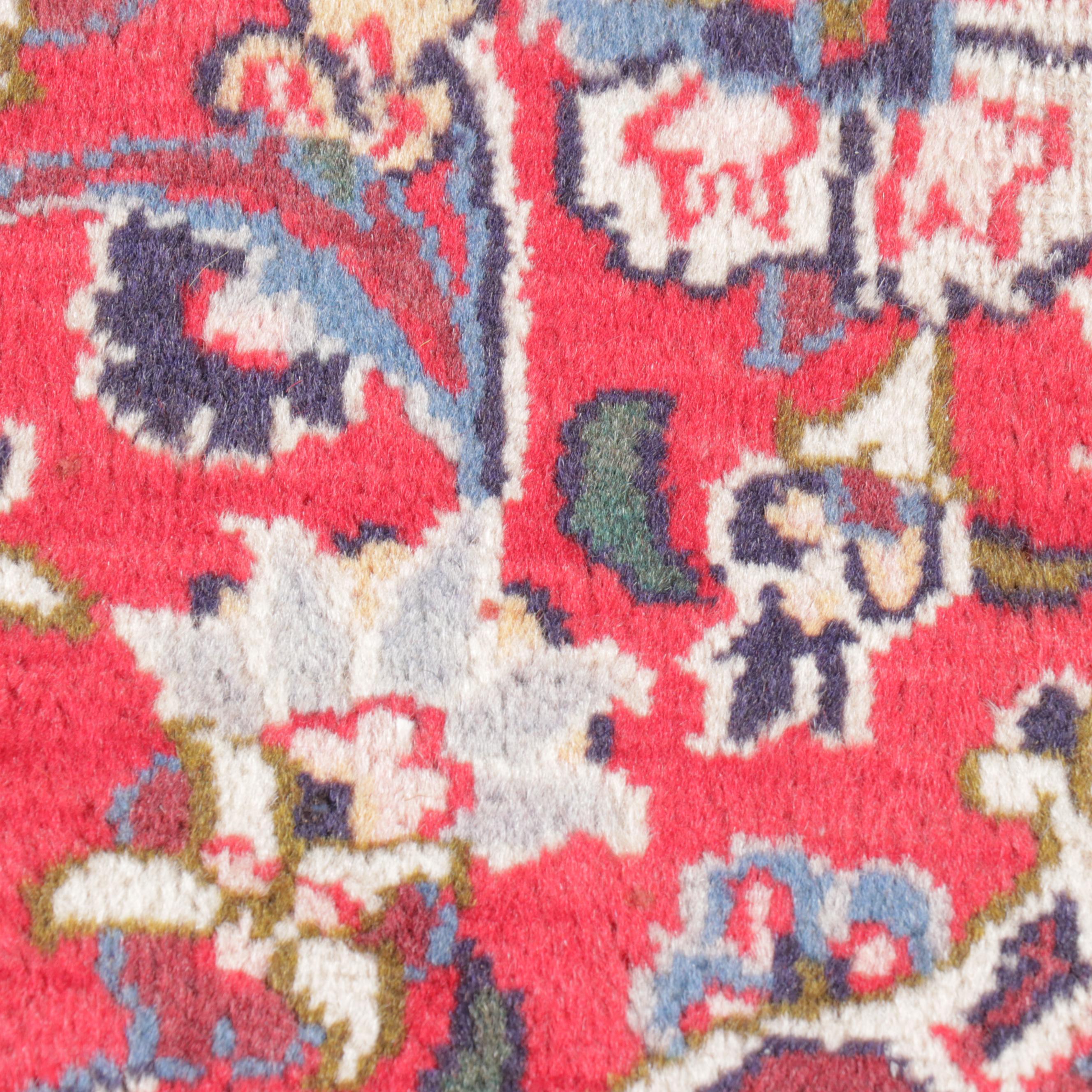 6'7 x 9'4 Hand-Knotted Persian Kashan Area Rug