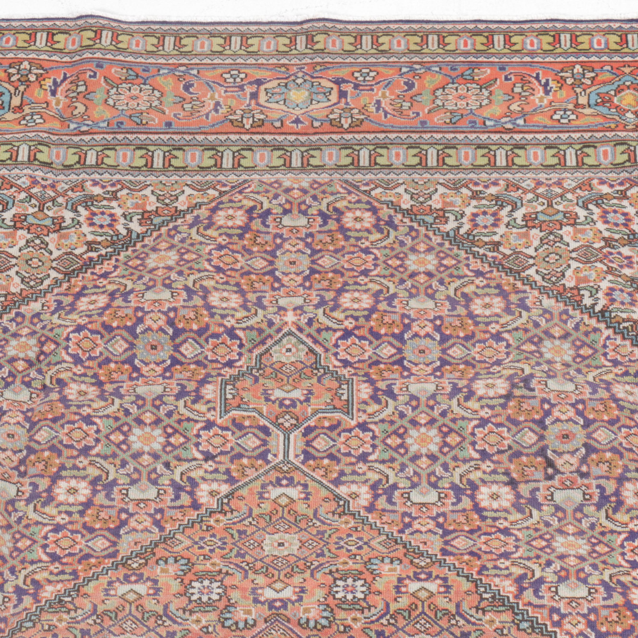 8'1 x 11'2 Hand-Knotted Persian Birjand Area Rug