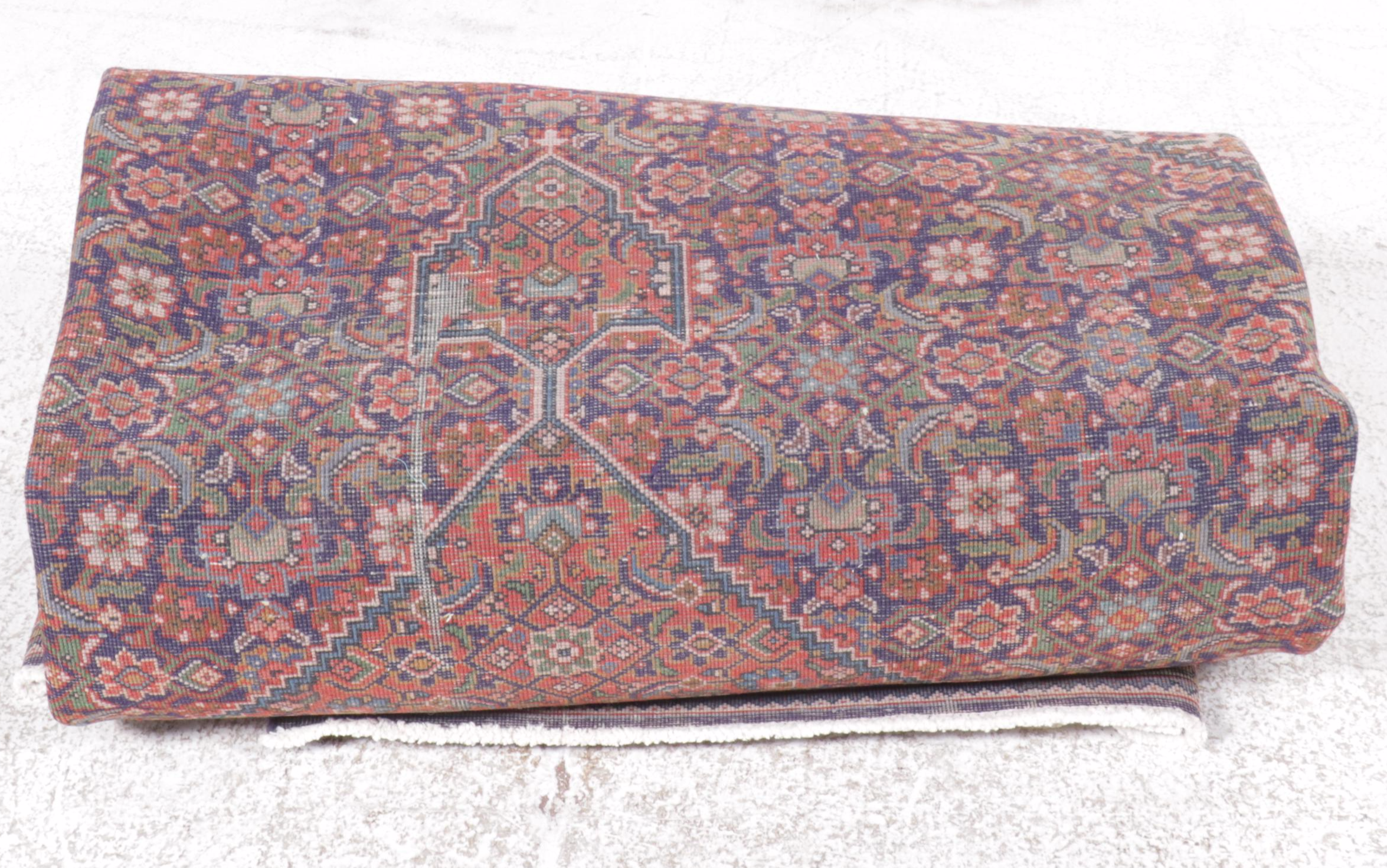 8'1 x 11'2 Hand-Knotted Persian Birjand Area Rug