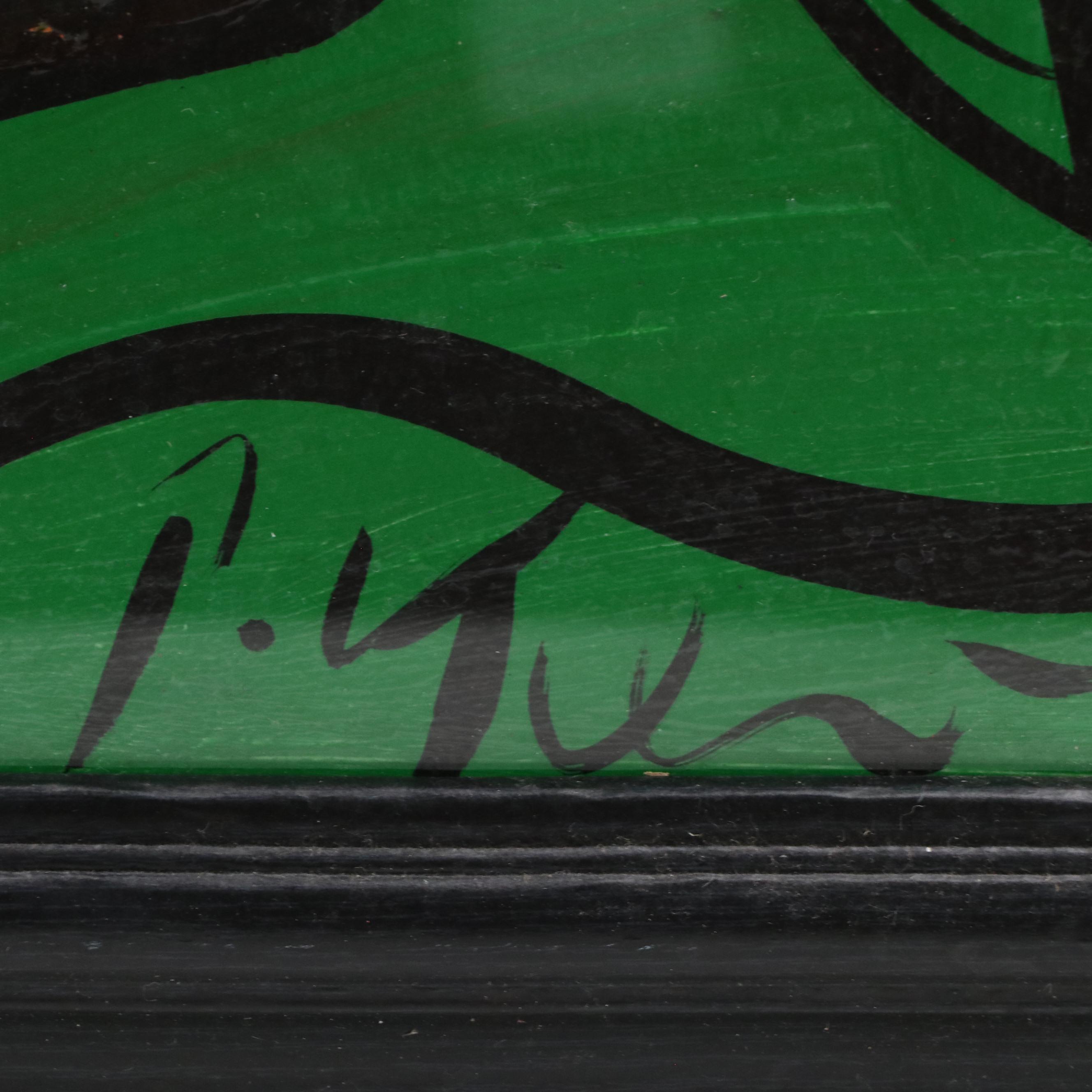 Peter Keil Stylized Floral Still Life Acrylic Painting