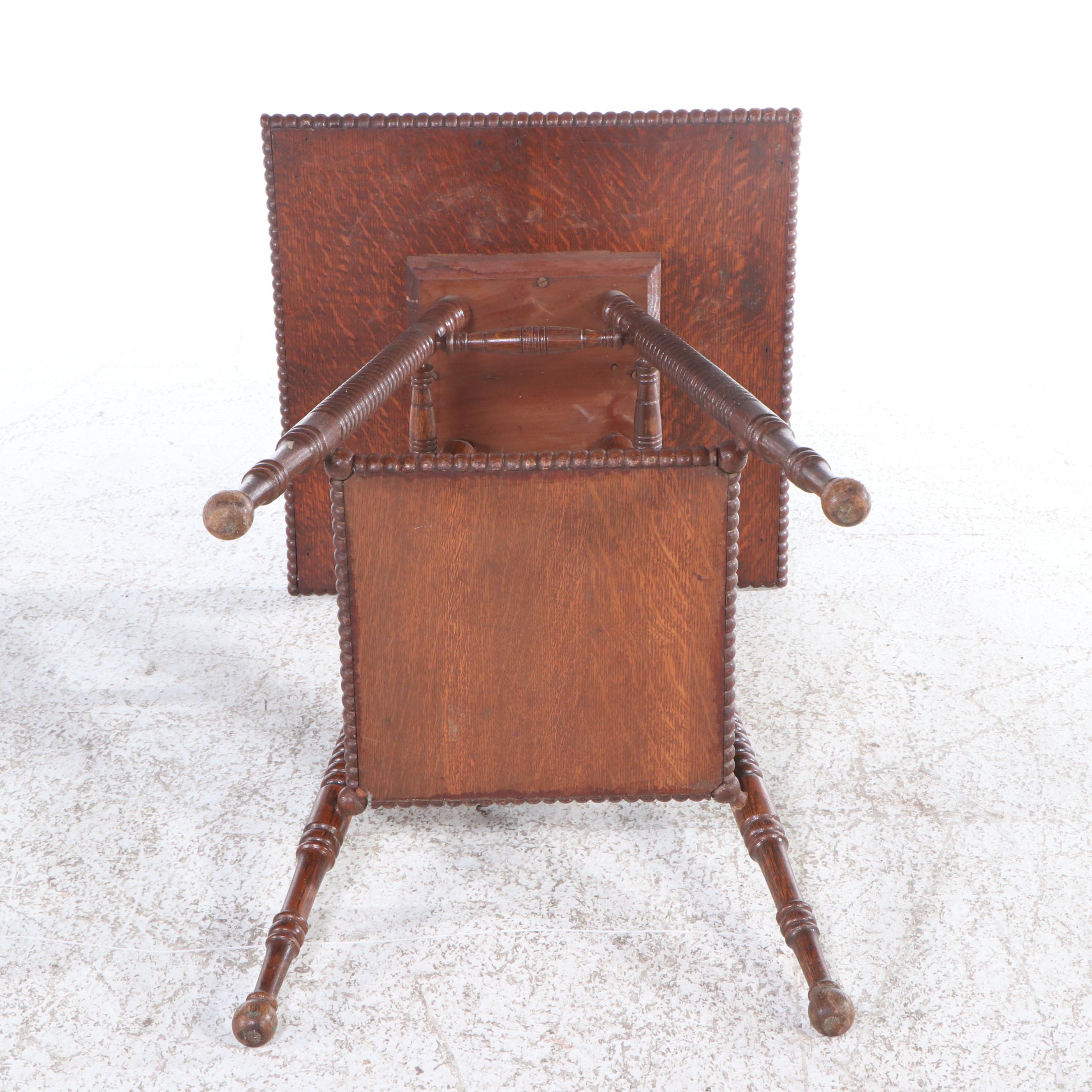 Late Victorian Turned-Leg Accent Table