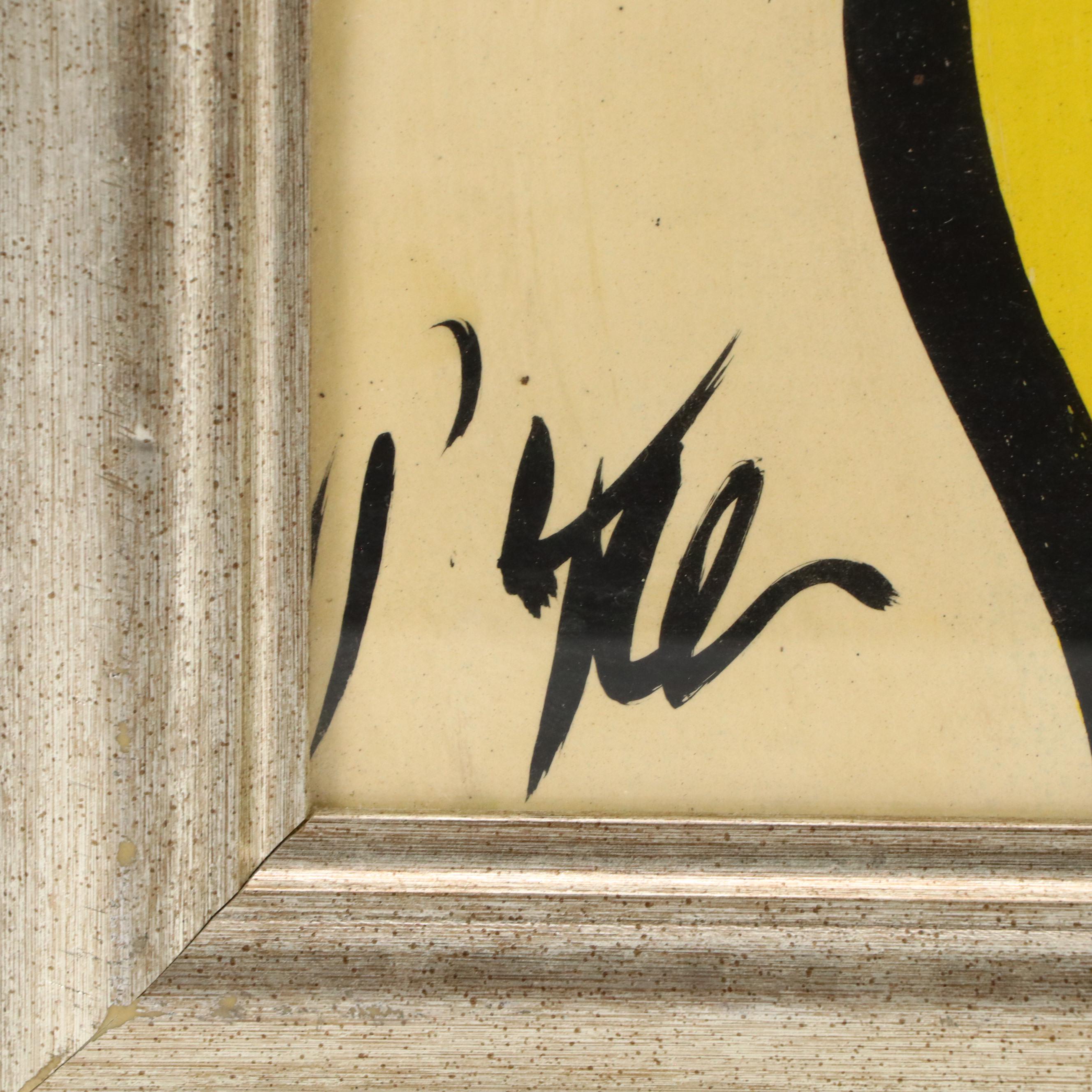 Peter Keil Abstract Portrait Acrylic Painting