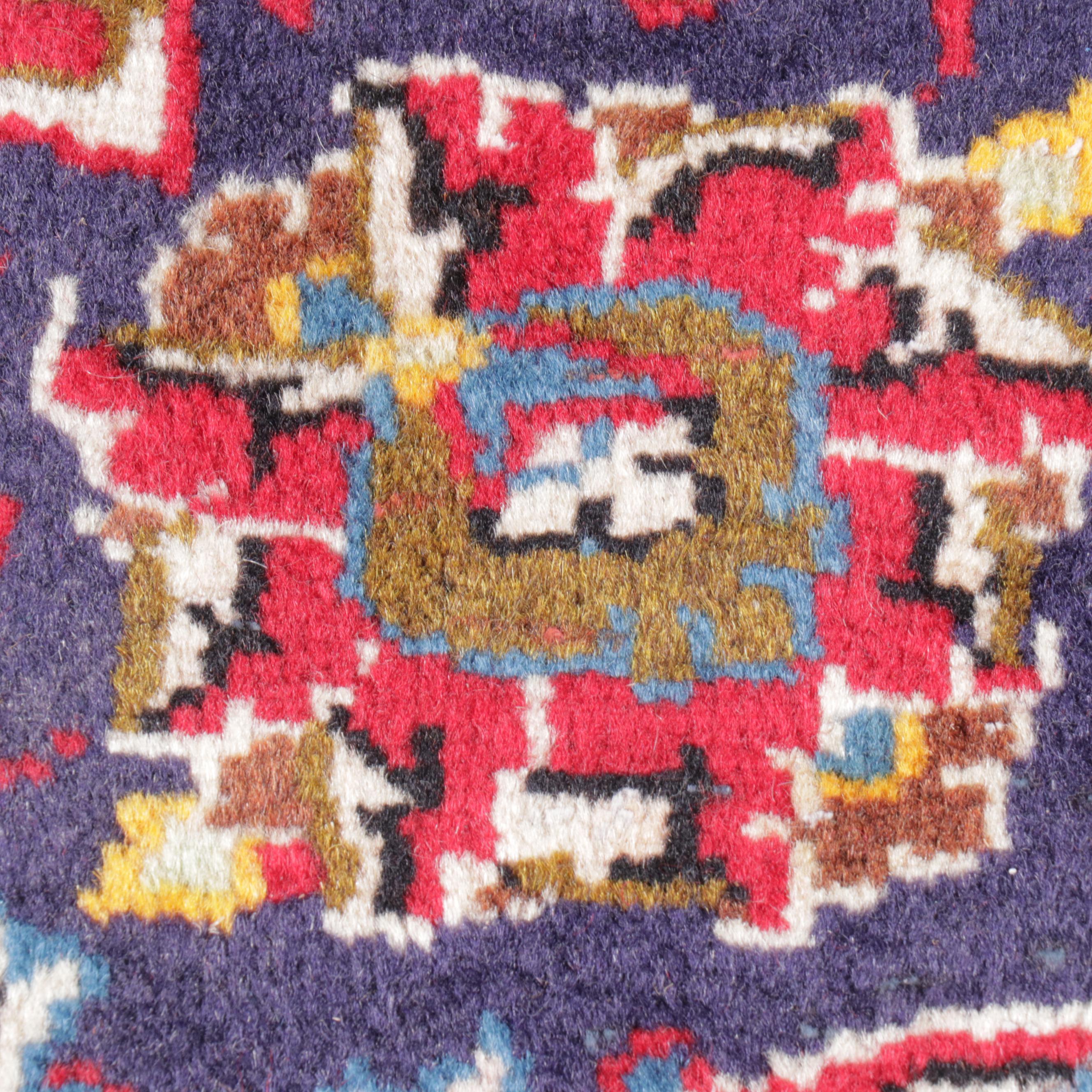 6'6 x 9'5 Hand-Knotted Persian Kashan Area Rug