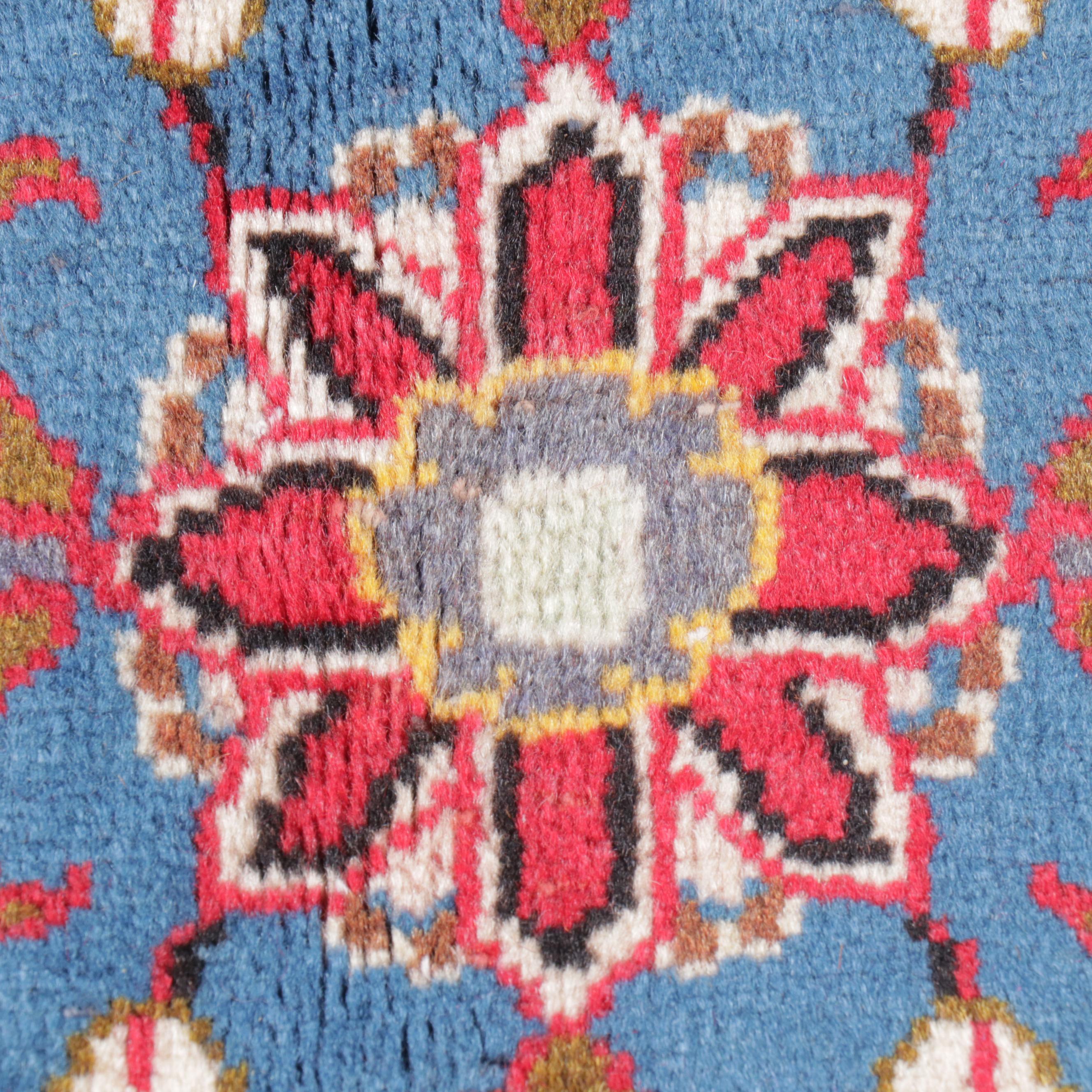 6'6 x 9'5 Hand-Knotted Persian Kashan Area Rug