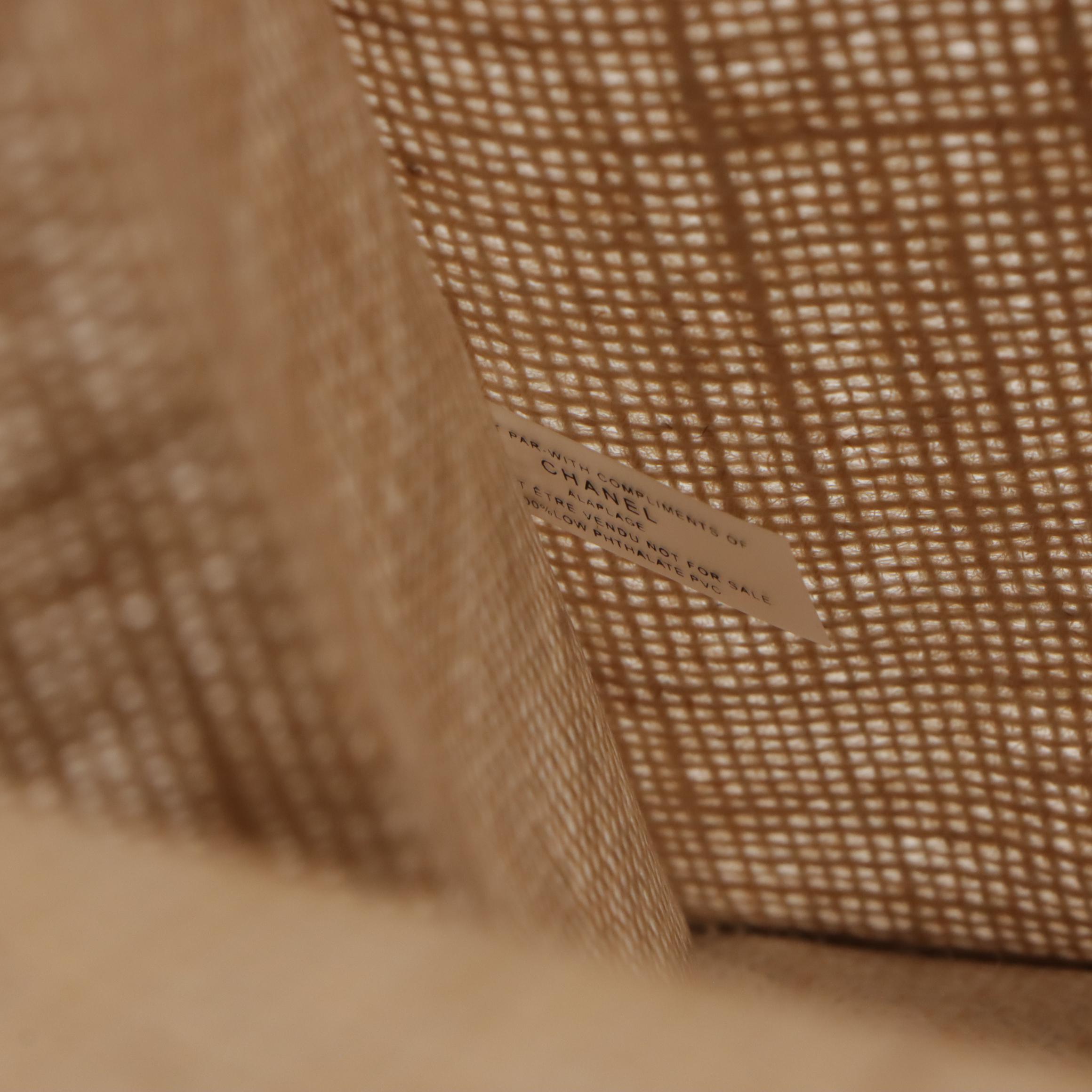 Chanel À La Plage Event Promotional Tote in Burlap