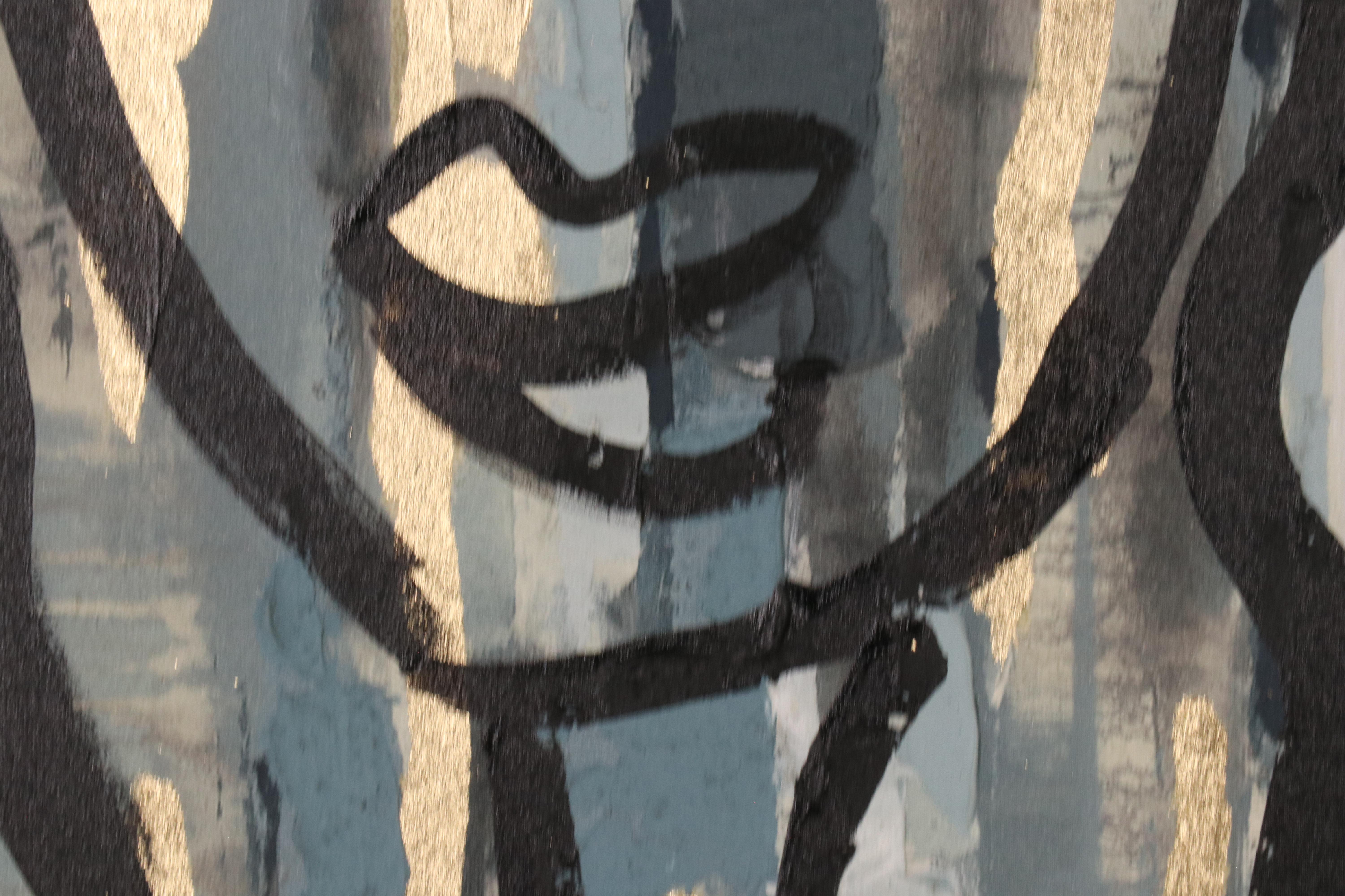 Peter Keil Abstract Nude Portrait Acrylic Painting